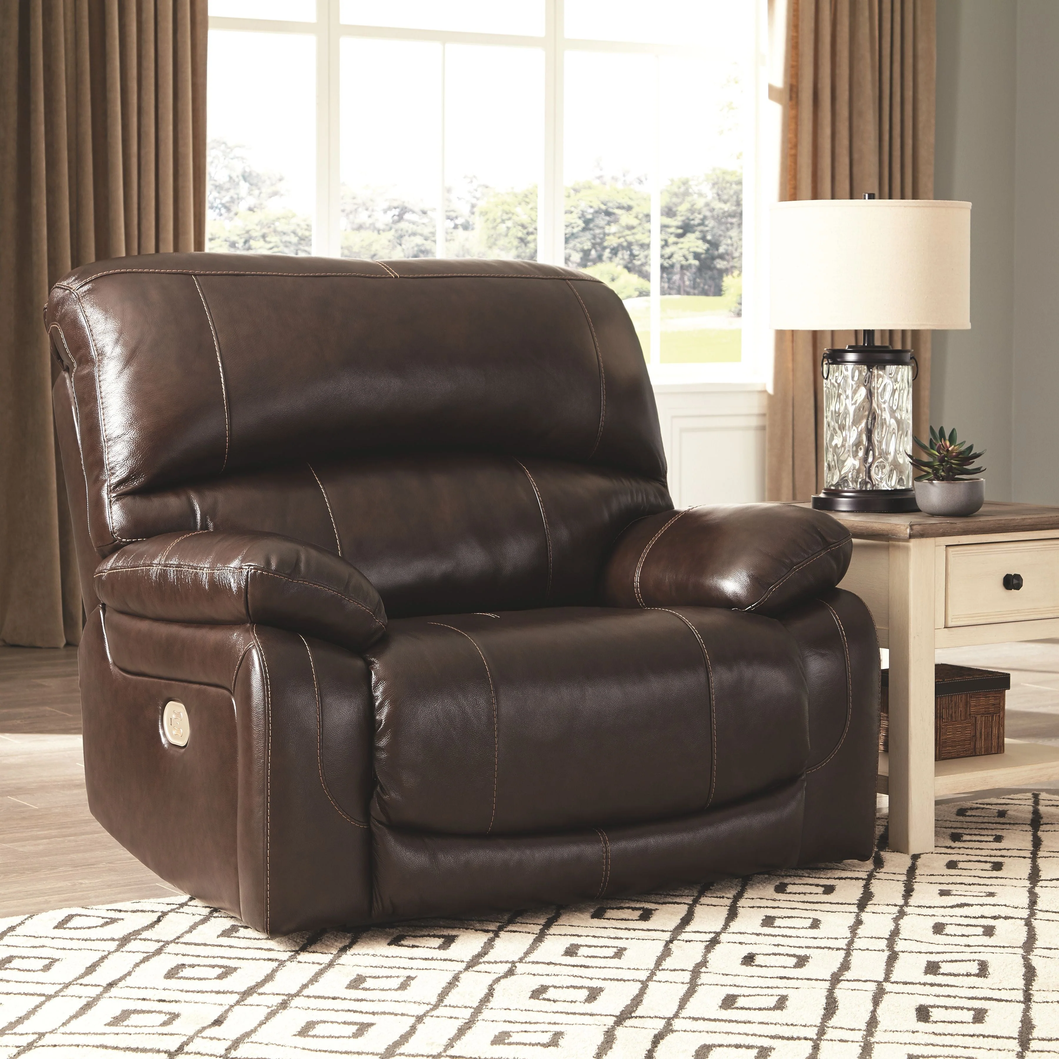 Hallstrung - Chocolate - Pwr Recliner/adj Headrest - Image 7
