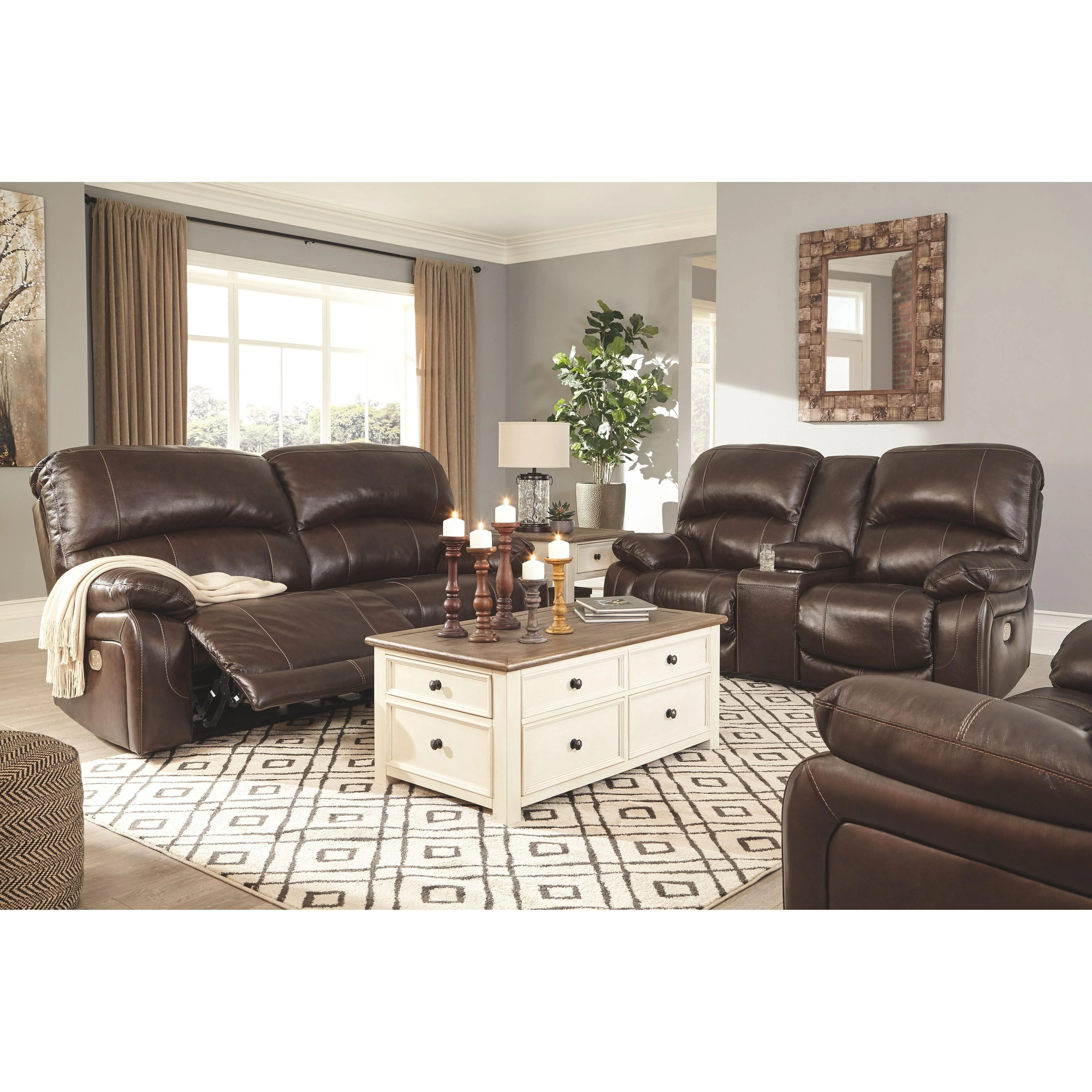 Hallstrung - Chocolate - Pwr Recliner/adj Headrest - Image 9