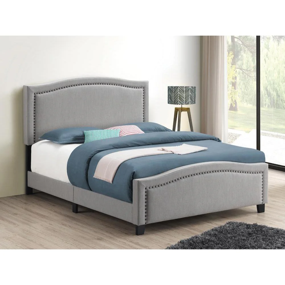 Hamden - Upholstered Bed - Full Bed - Dark Gray