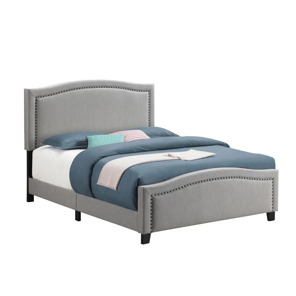 Hamden - Upholstered Bed - Full Bed - Dark Gray - Image 2