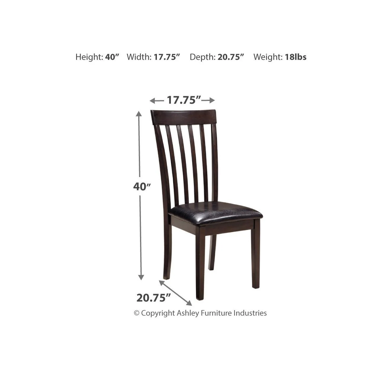 Hammis - Dark Brown - Dining Chair (set Of 2) - Image 4