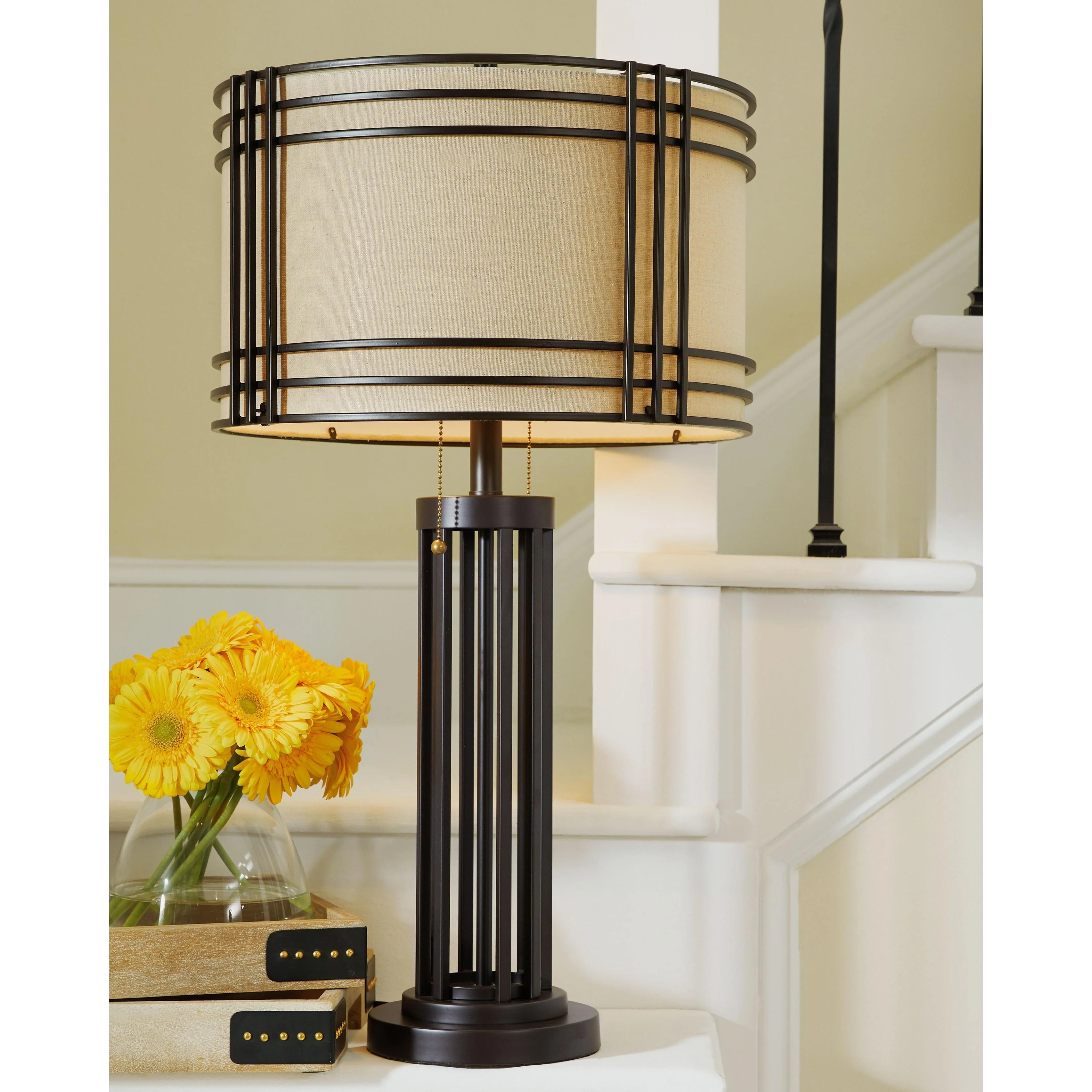 Hanswell - Dark Brown - Metal Table Lamp (1/cn) - Image 2