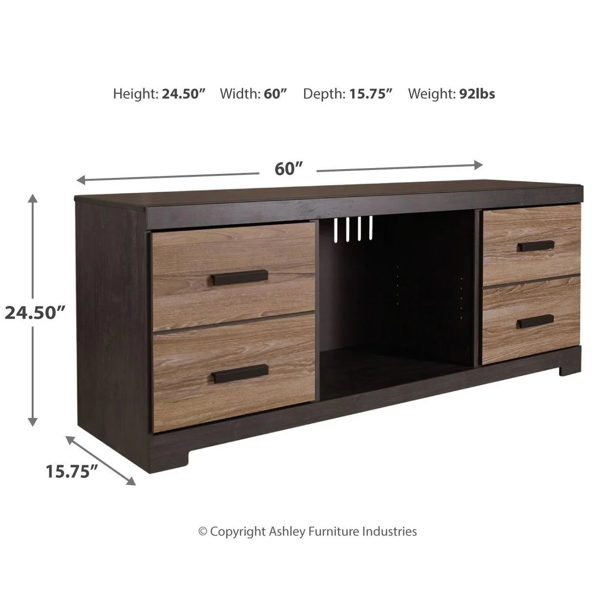 Harlinton - Warm Gray - Lg Tv Stand W/fireplace Option - Image 6