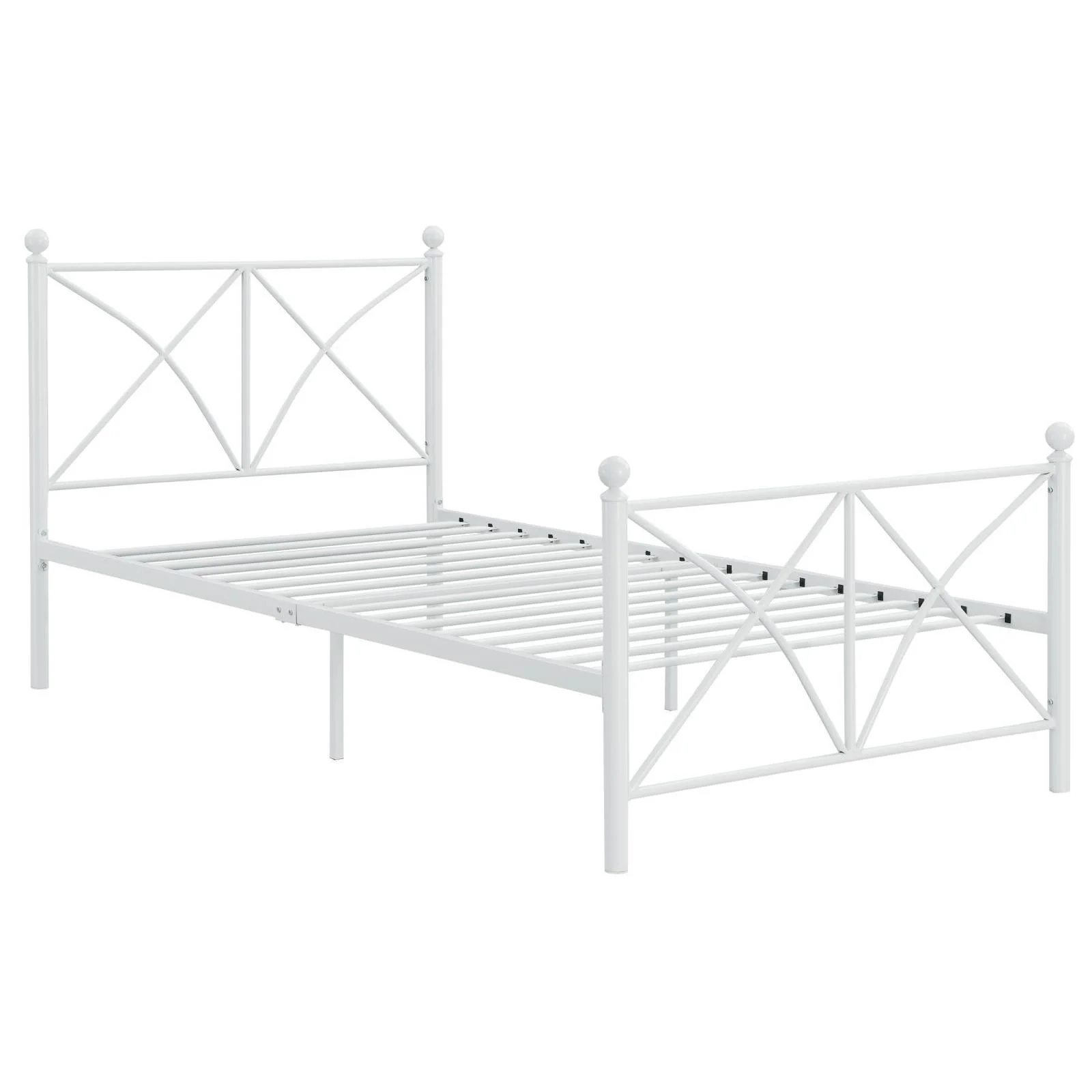 Hart Metal Full Platform Bed - White - Image 3