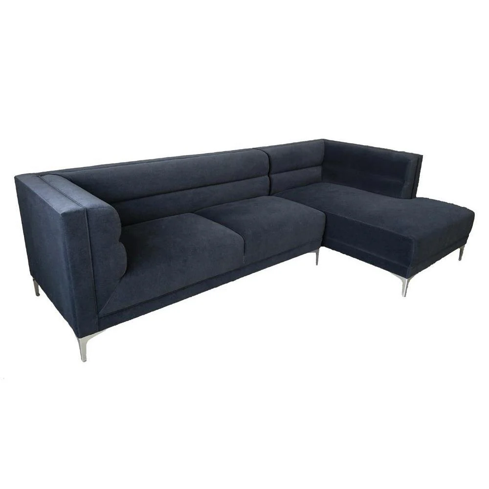 Hetfiel - Upholstered Channeled Tufted Sectional - Gray
