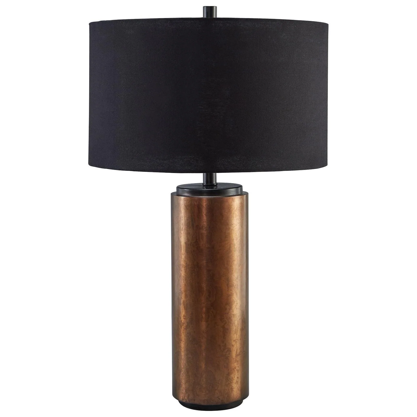 Ashley Hildry Metal Table Lamp (1/cn)-Antique Brass Finish - Image 4