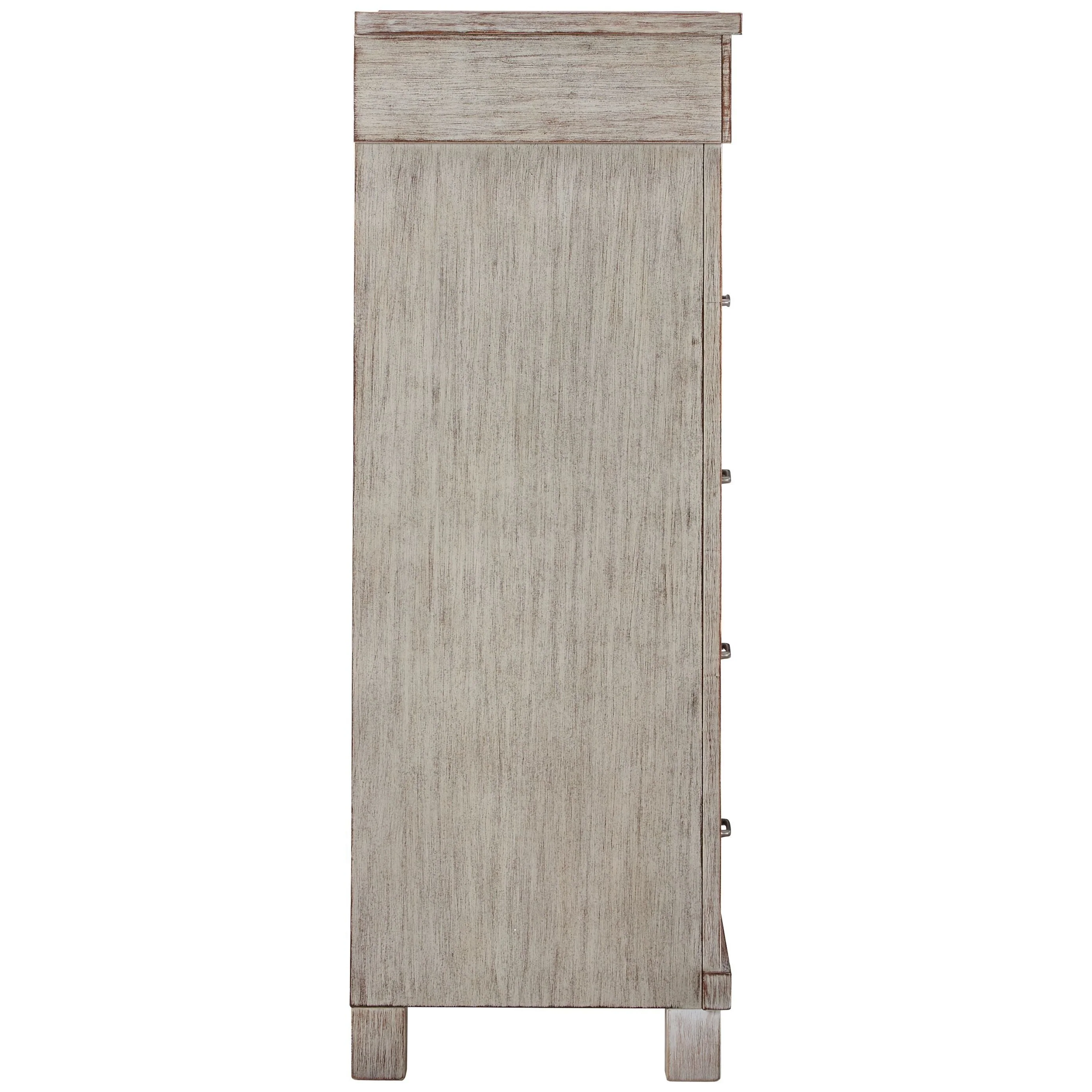 Hollentown - Whitewash - Five Drawer Chest - Image 5