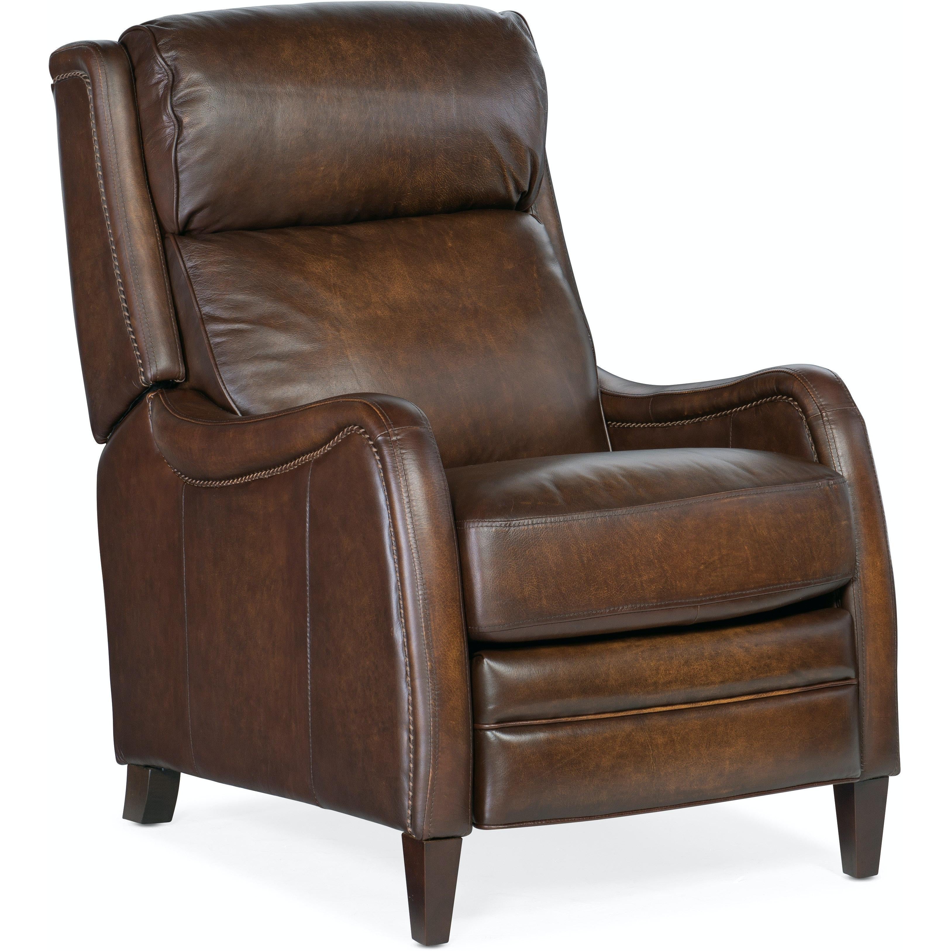 Hooker Furniture Living Room Stark Manual Push Back Recliner in Brindisi San Marco