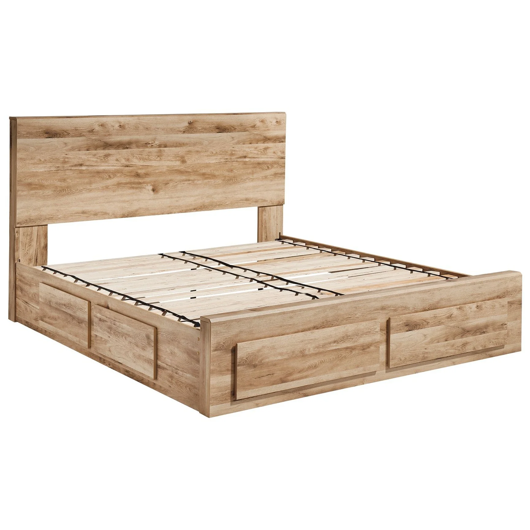 Hyanna - Tan - King Panel Bed With 6 Storage Drawers - Image 4