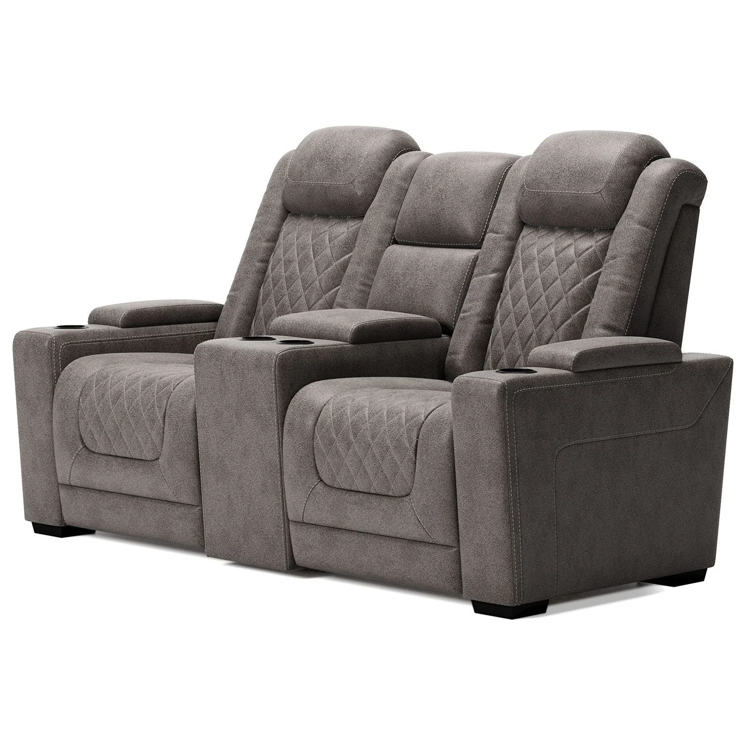 Hyllmont - Gray - Pwr Rec Loveseat/con/adj Hdrst - Image 7