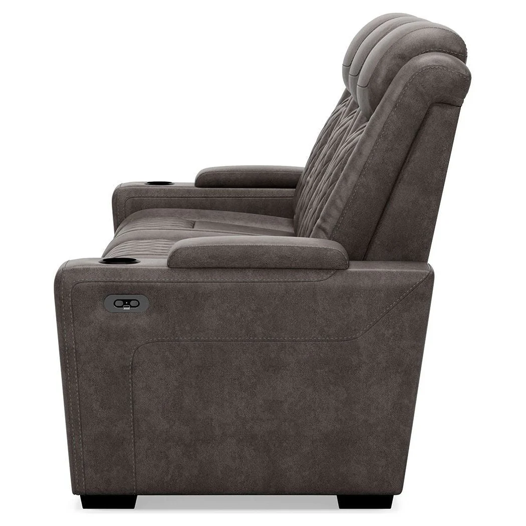 Hyllmont - Gray - Pwr Rec Sofa With Adj Headrest - Image 24