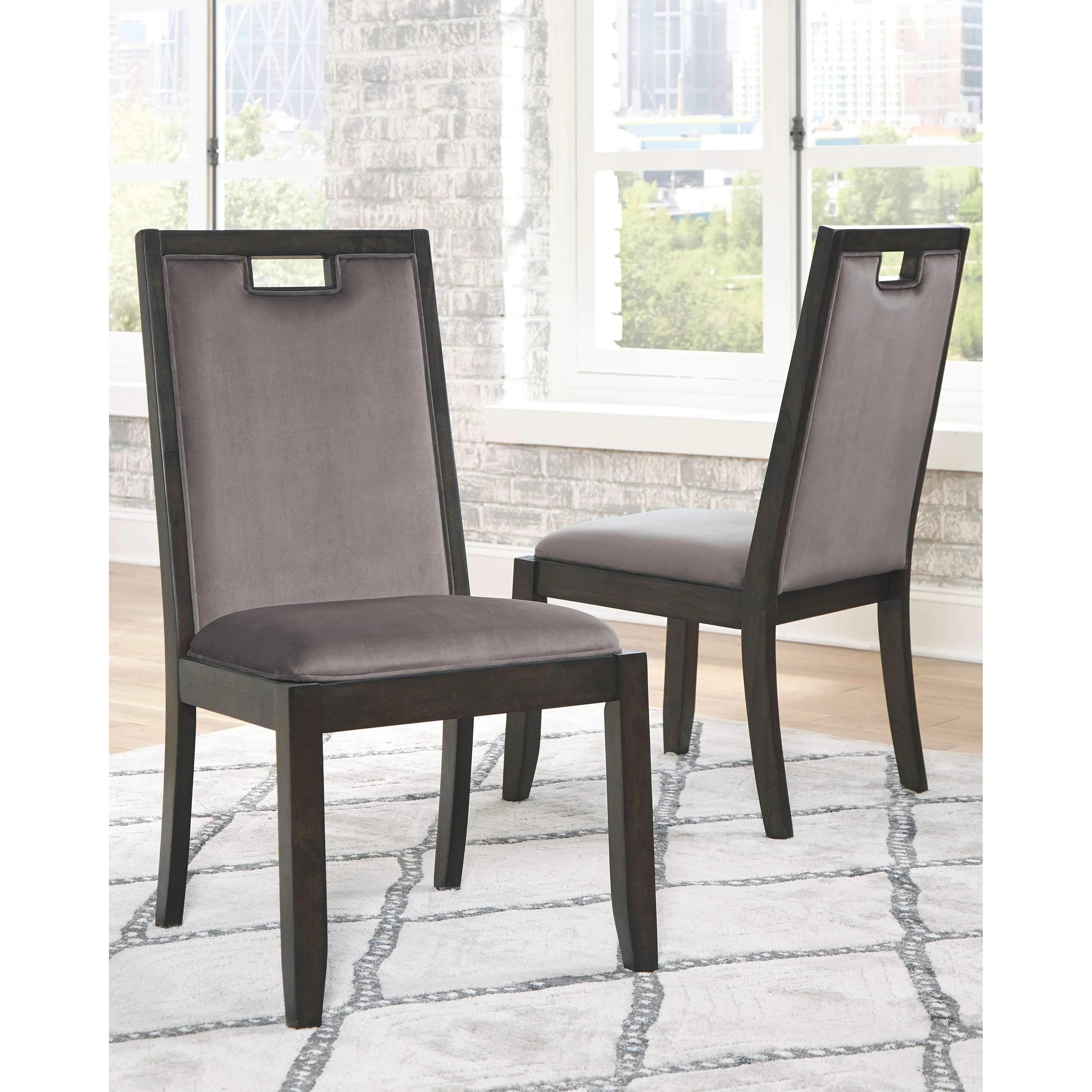 Hyndell - Gray/dark Brown - Dining Uph Side Chair (2/cn) - Image 13