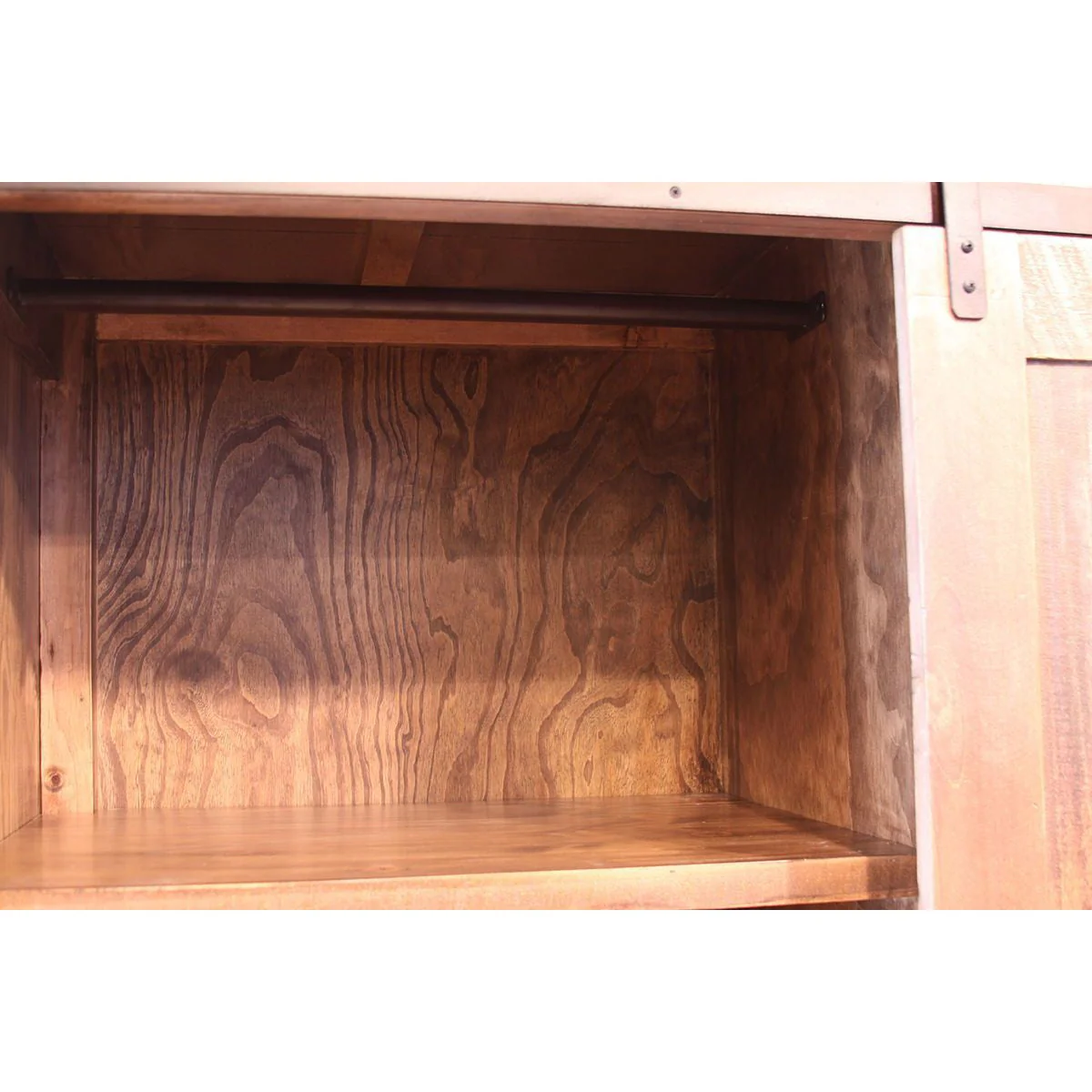 IFD Antique Gentlemen's Chest w/3 Drawers/1 Door & 1 Sliding Door - Image 2