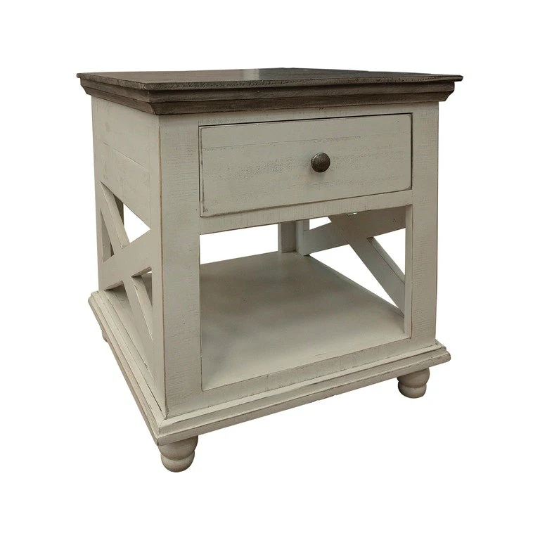 IFD Florence Ivory End Table