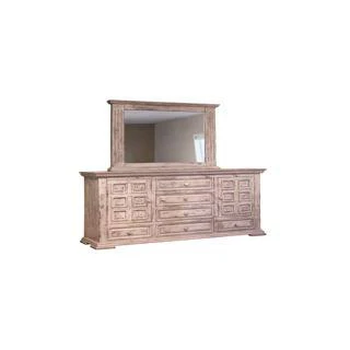 IFD Terra White Dresser and Mirror Set
