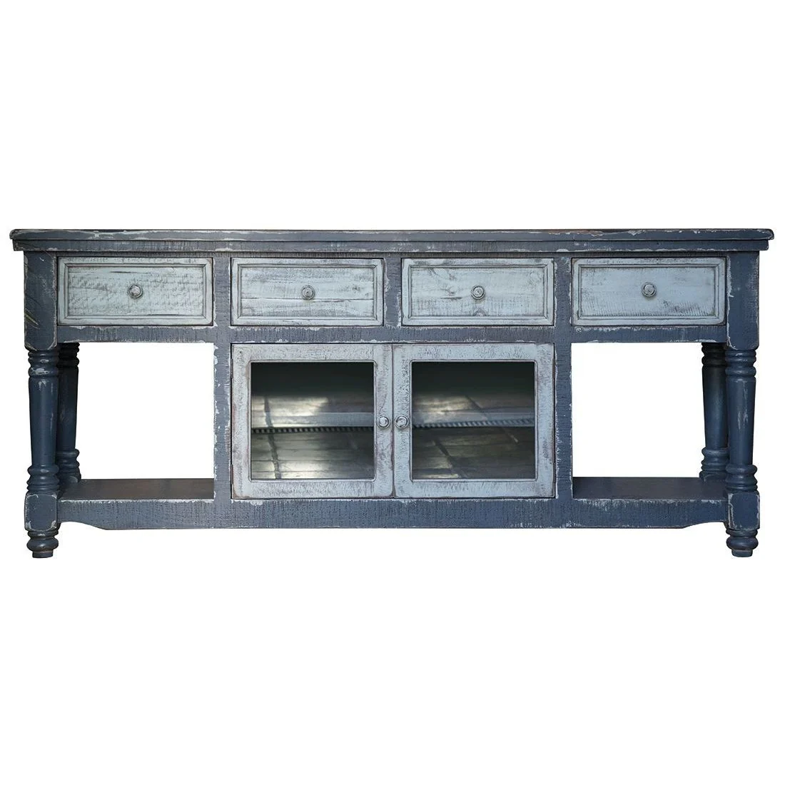 IFD Aruba Dark Blue TV Stand 70" - Image 2