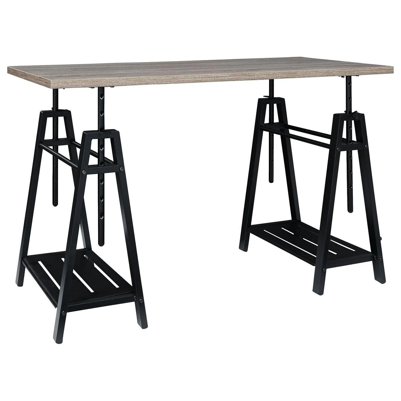 Irene - Light Brown - Adjustable Height Desk - Image 10