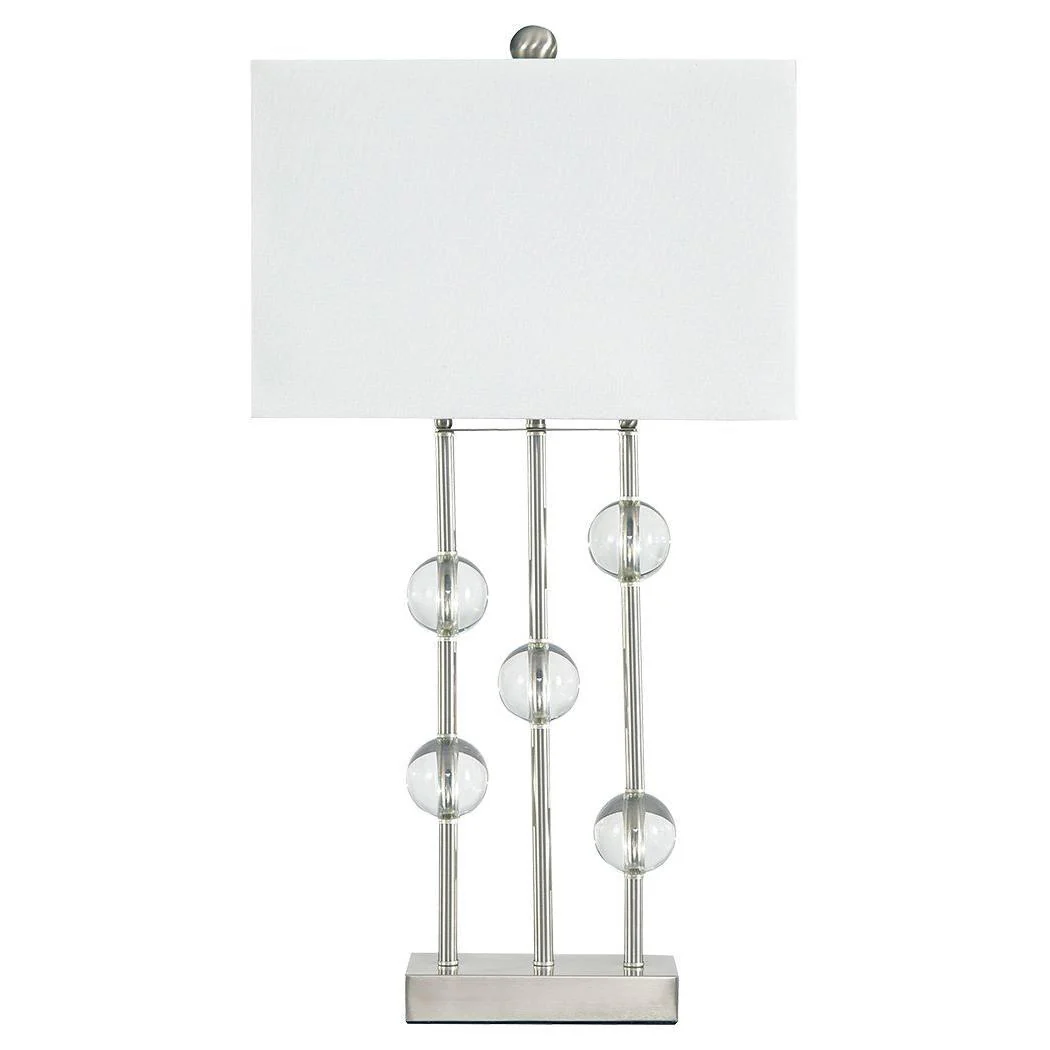 Jaala - Pearl Silver Finish - Metal Lamp (1/cn)