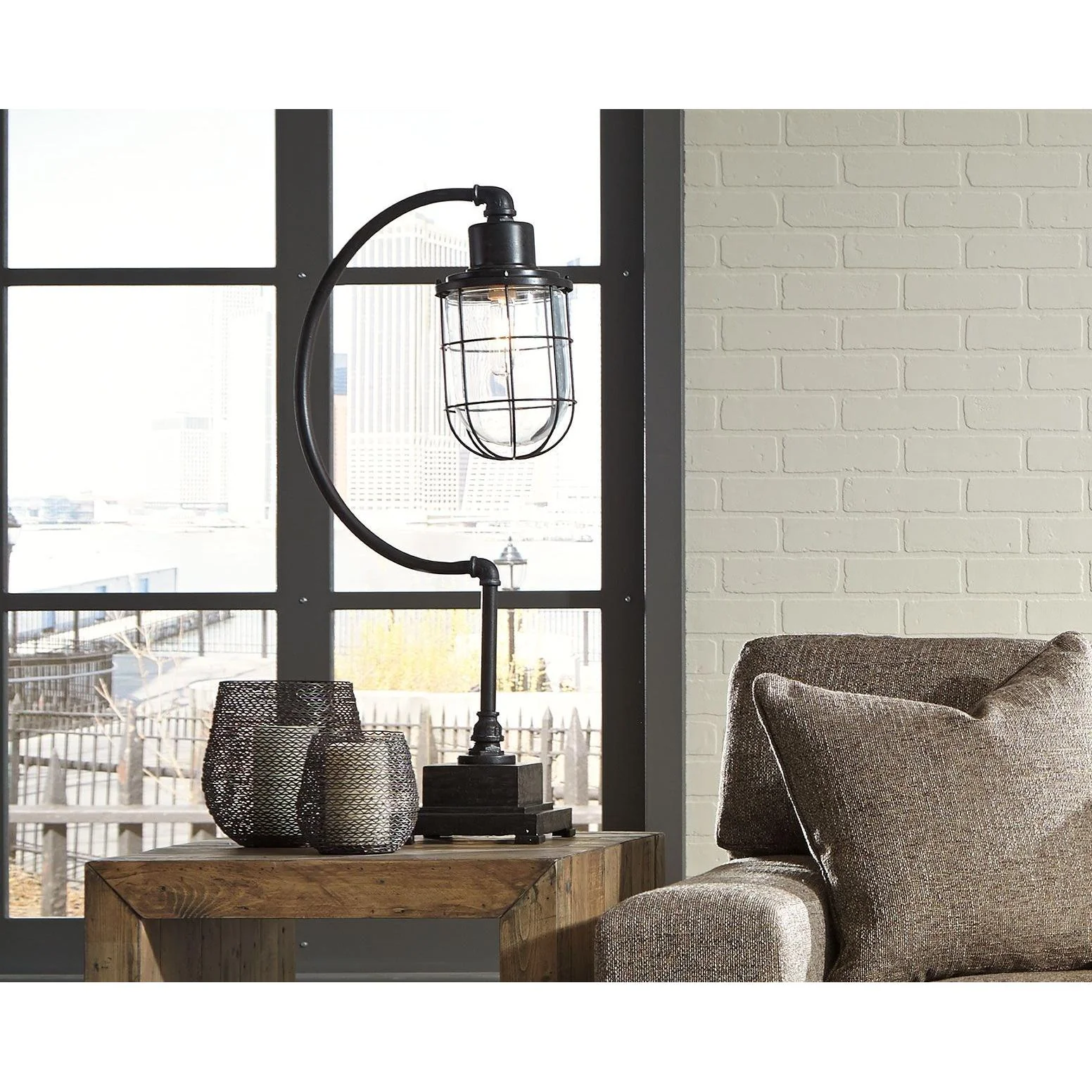 Jae - Antique Black - Metal Desk Lamp (1/cn) - Image 7