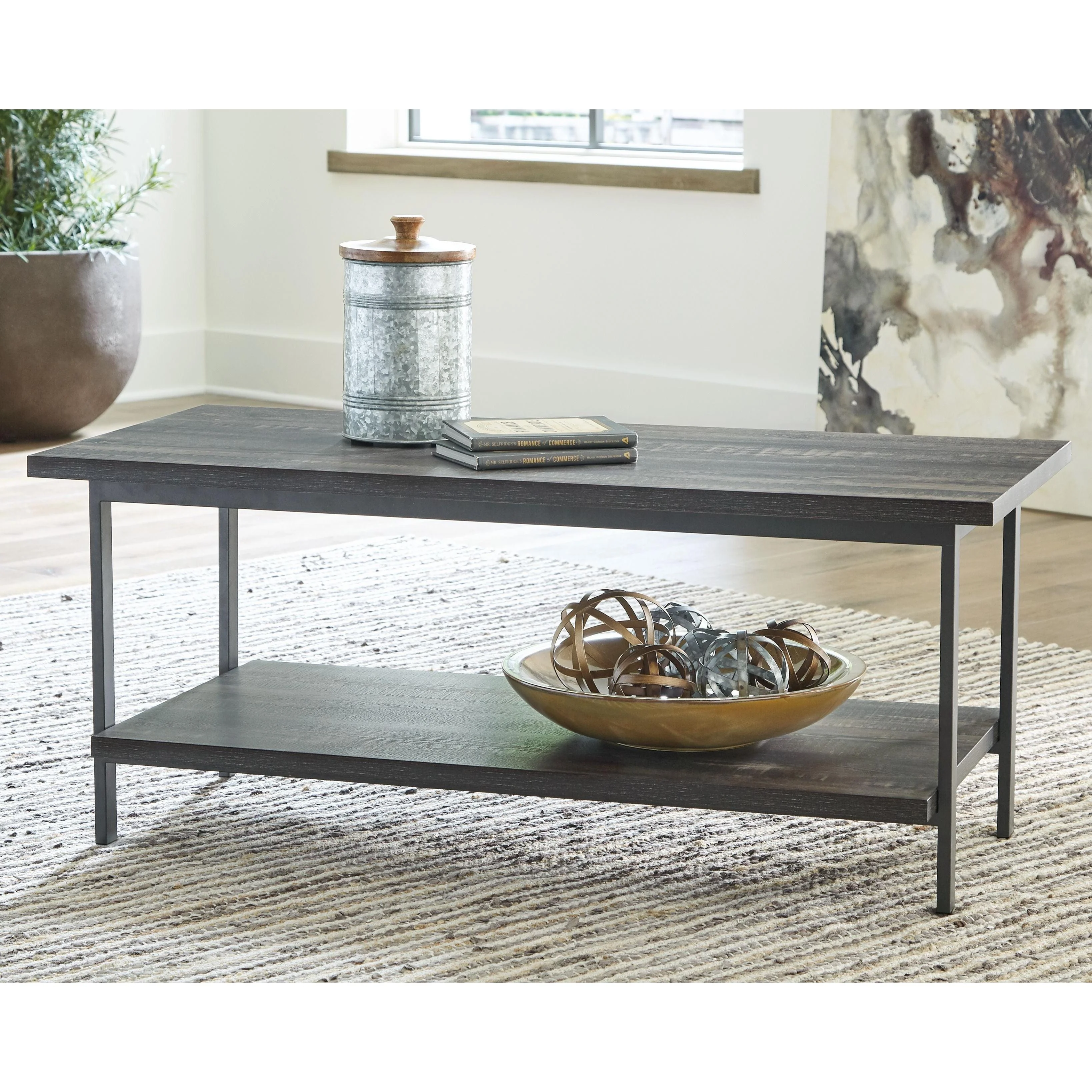 Jandoree - Grayish Brown - Rectangular Cocktail Table - Image 2
