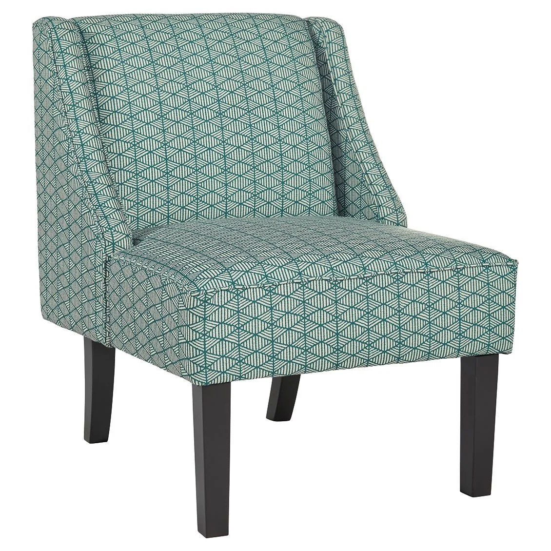 Janesley - Teal/cream - Accent Chair