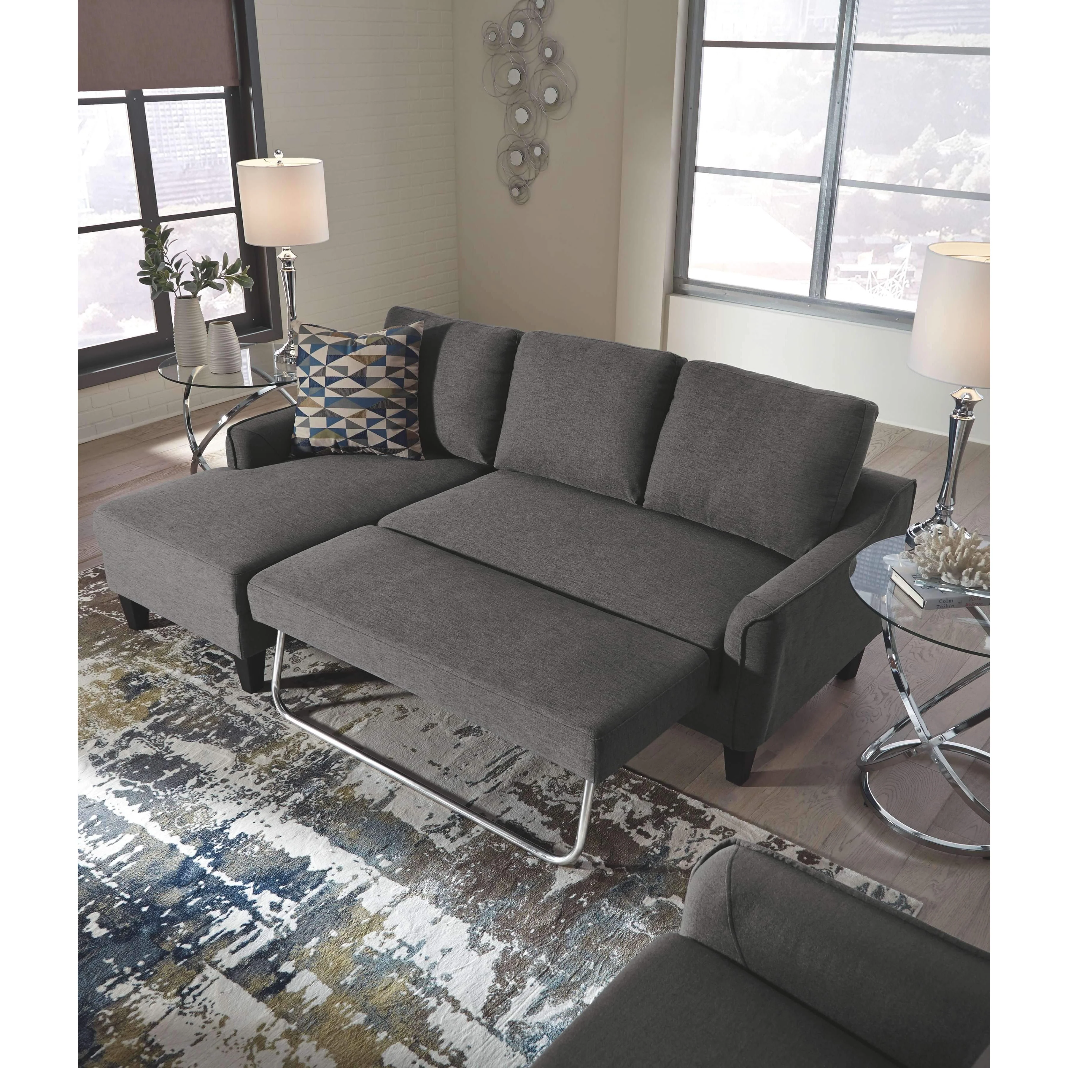 Jarreau - Gray - Sofa Chaise Sleeper - Image 25