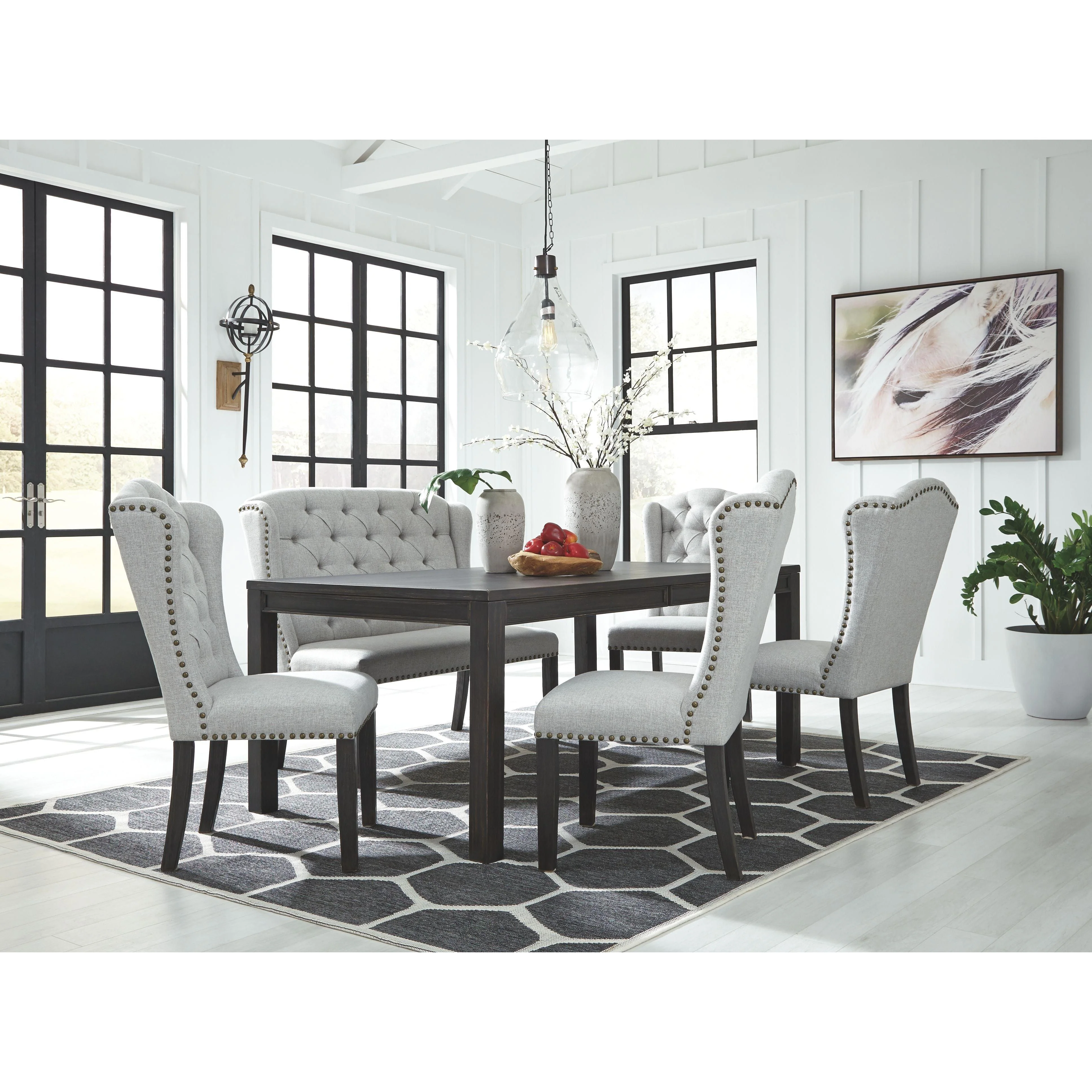 Jeanette - Black - Rectangular Dining Room Table - Image 23