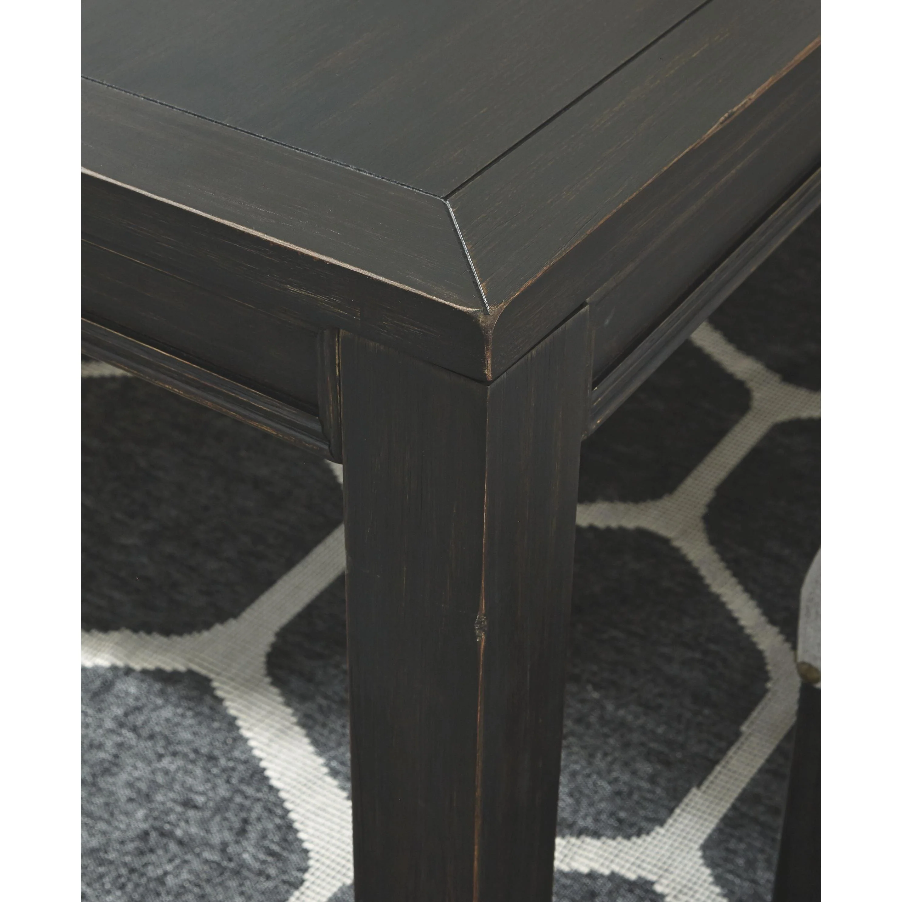 Jeanette - Black - Rectangular Dining Room Table - Image 7