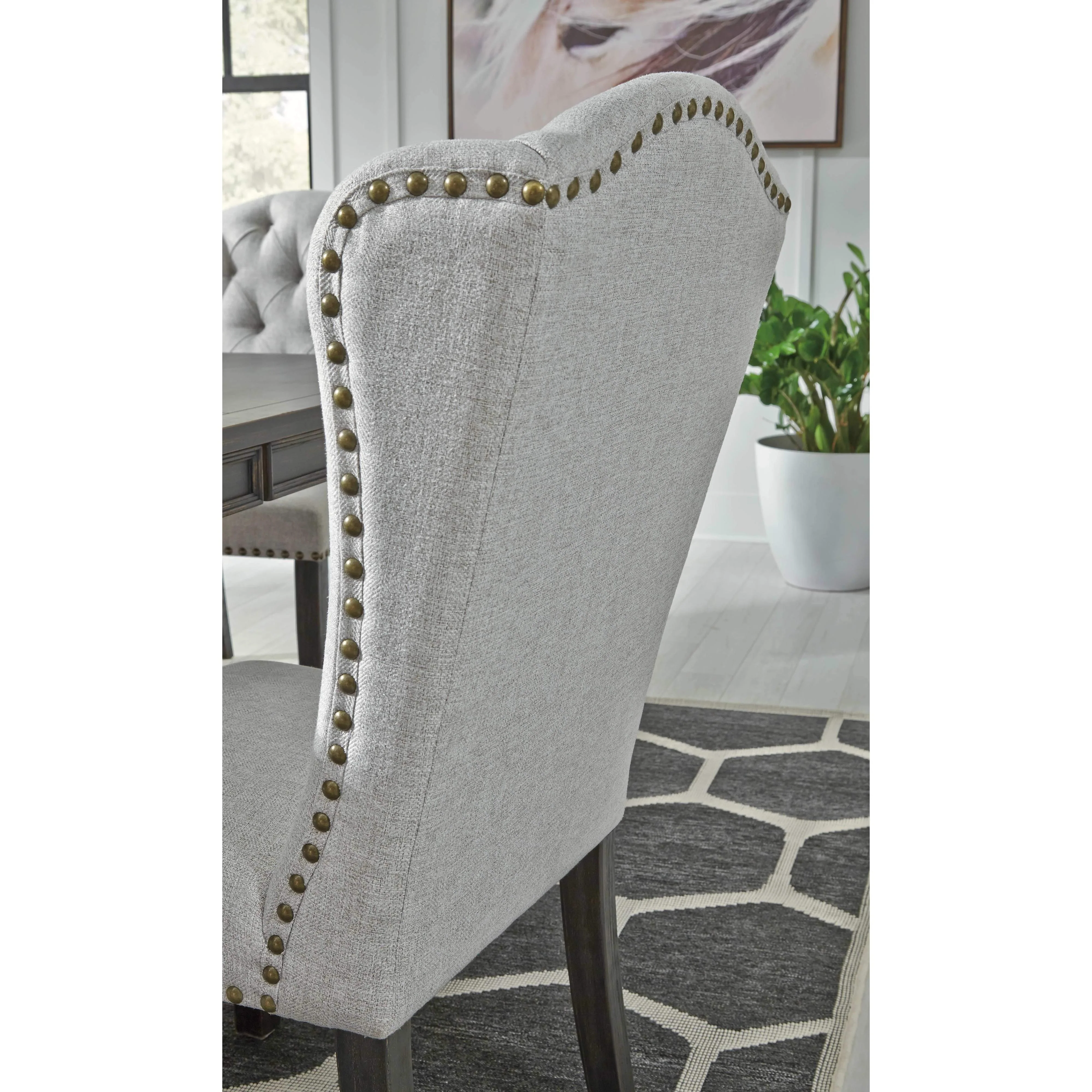 Jeanette - Linen - Dining Uph Side Chair (2/cn) - Image 5