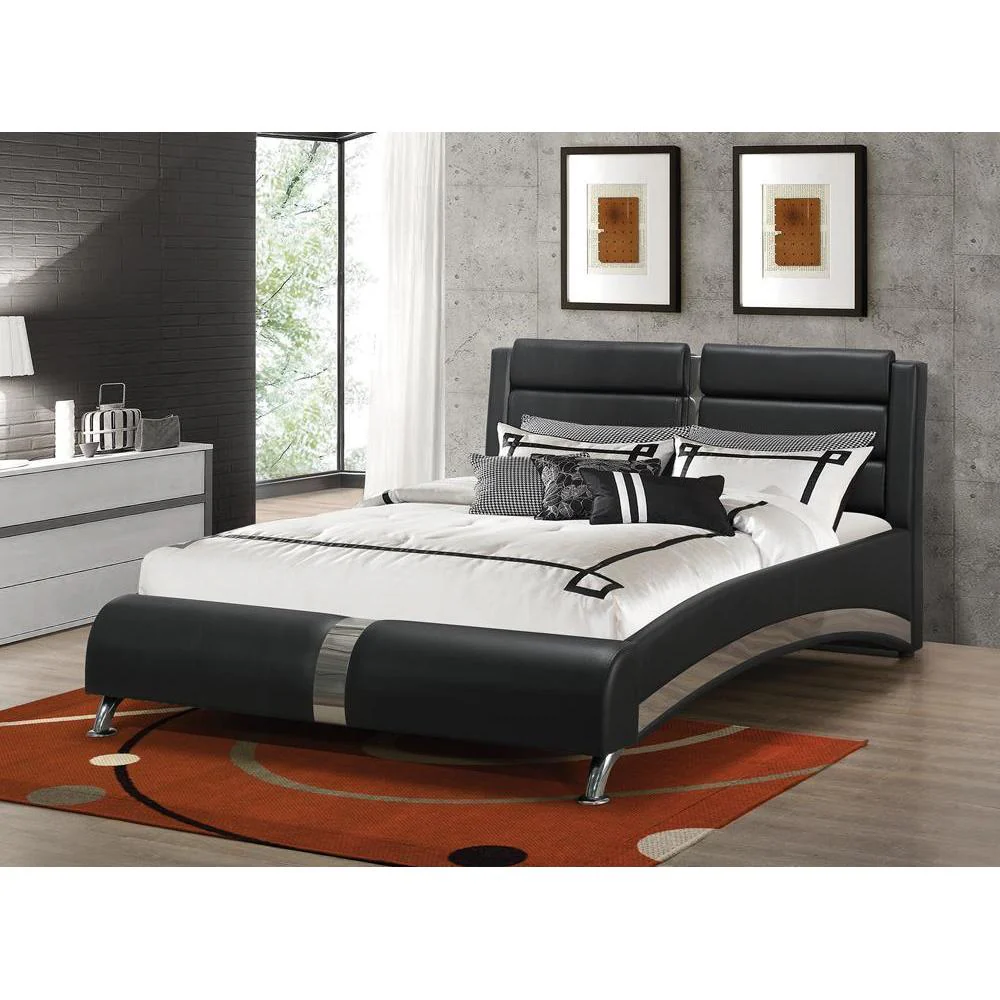 Jeremaine - Upholstered Bed - California King Bed - Black