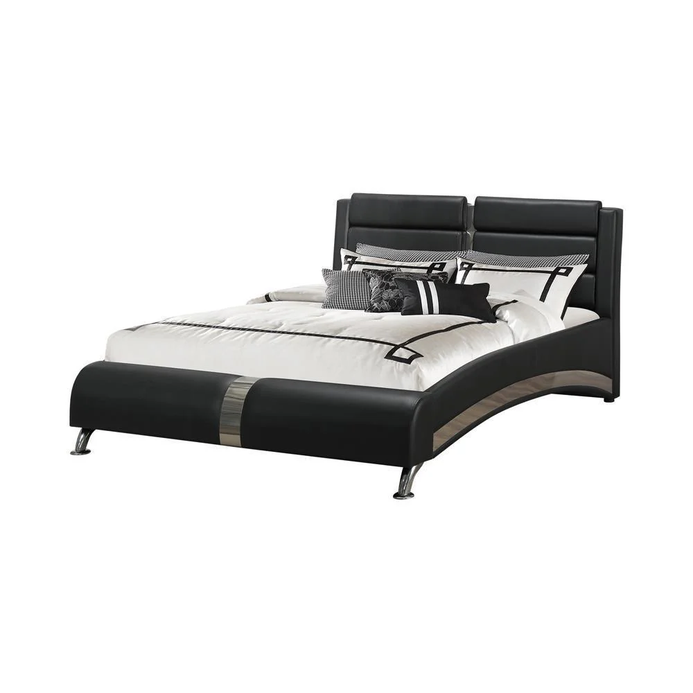 Jeremaine - Upholstered Bed - Queen Bed - Black - Image 2
