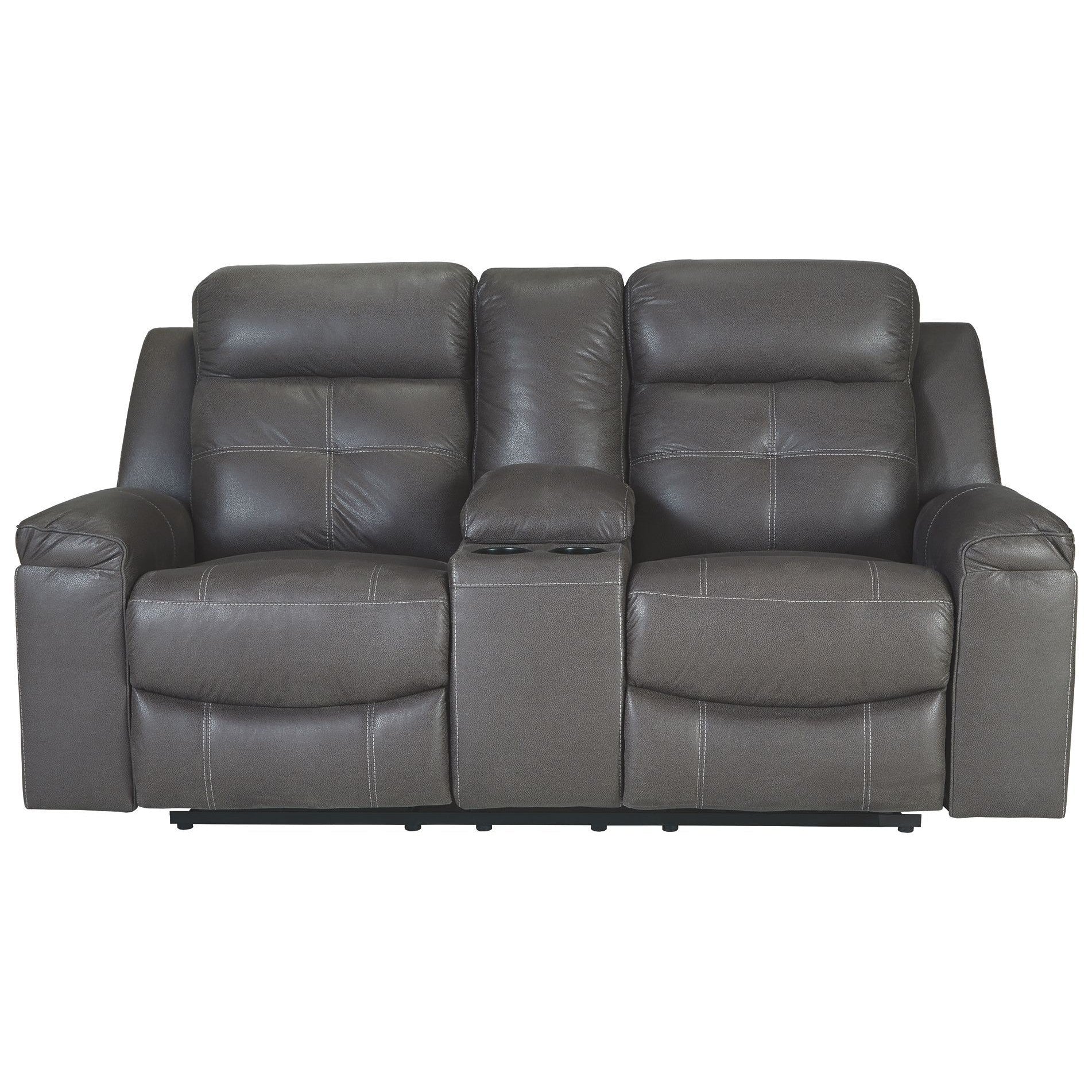 Jesolo - Dark Gray - Dbl Rec Loveseat W/console - Image 5