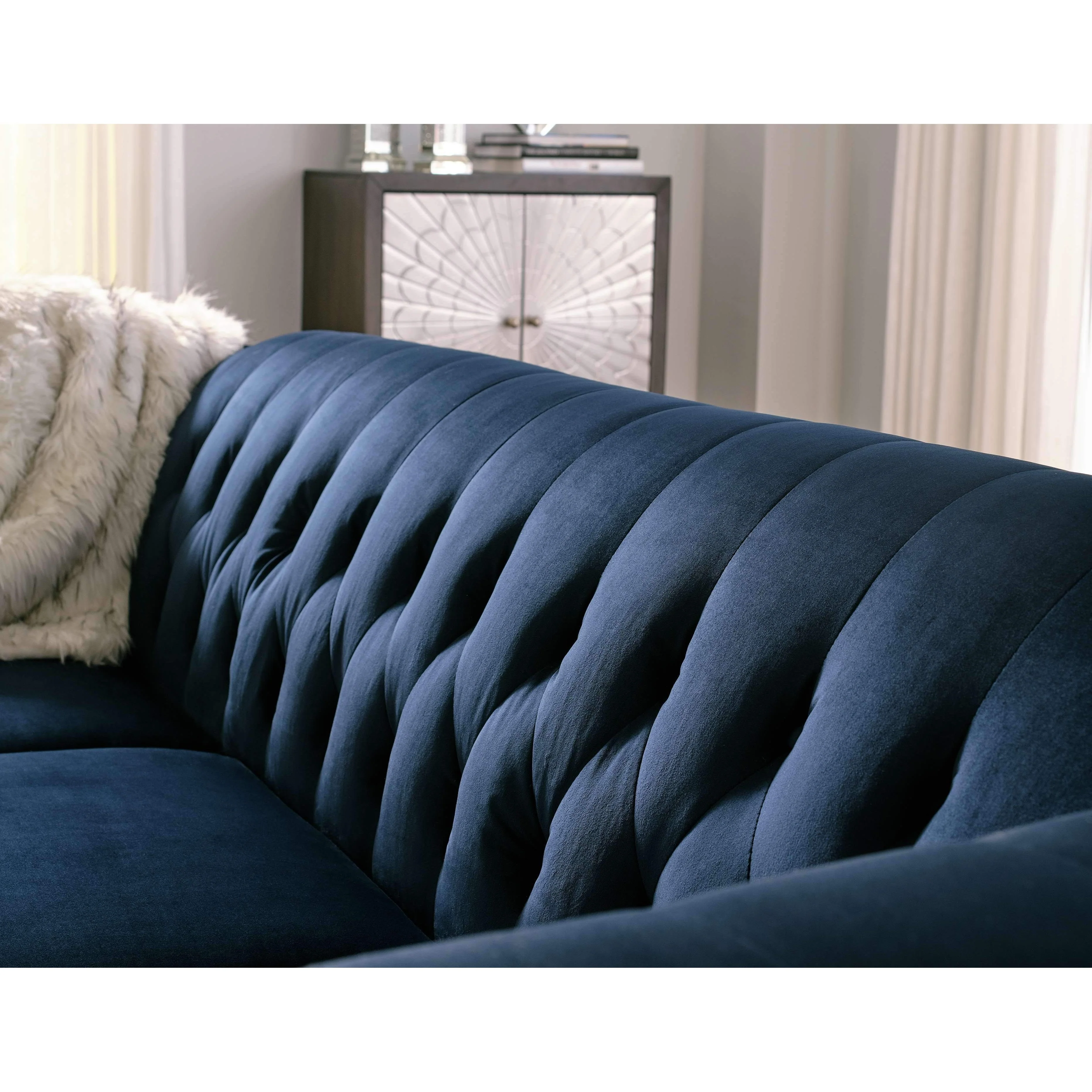 Josanna - Navy - Loveseat - Image 7