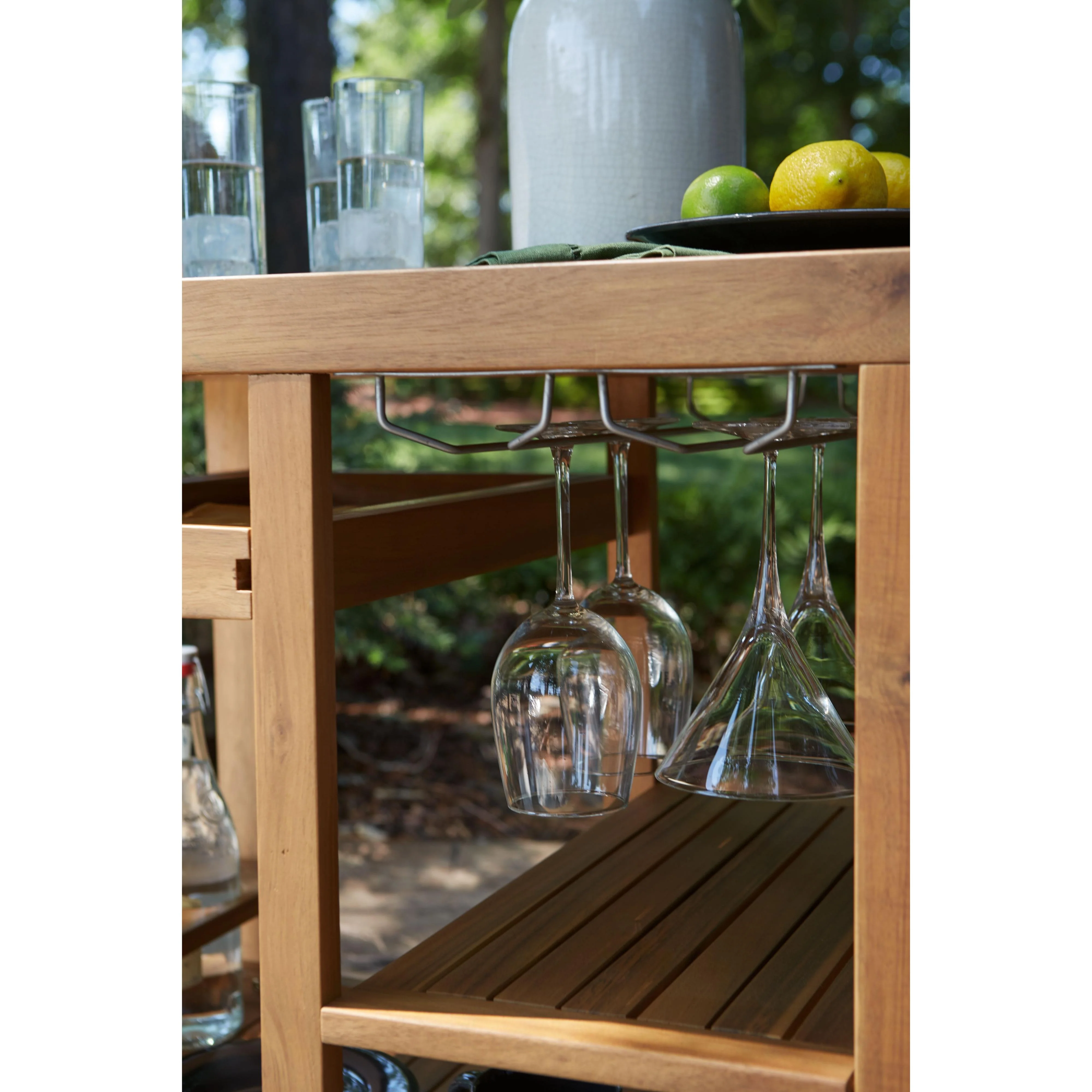 Kailani - Light Brown - Serving Cart - Image 10