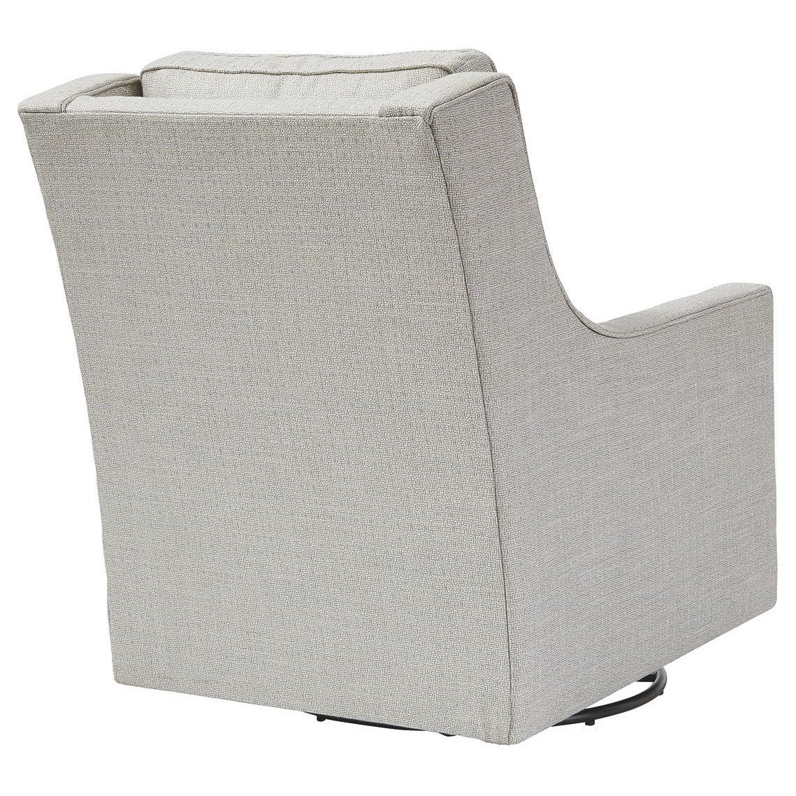 Kambria - Frost - Swivel Glider Accent Chair - Image 6