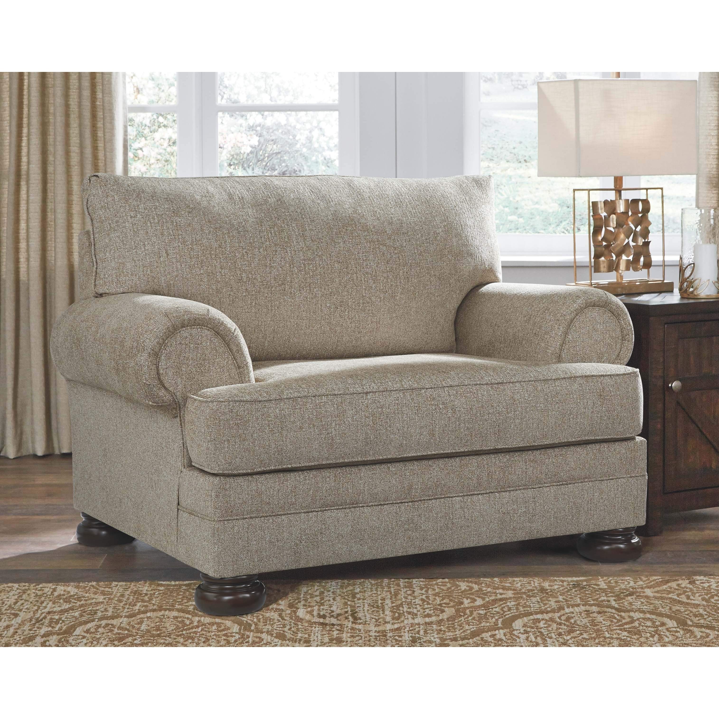 Kananwood - Oatmeal - 2 Pc. - Chair And A Half With Ottoman - Image 3