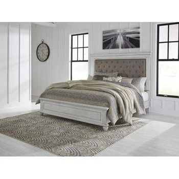 Kanwyn - Whitewash - King/cal King Uph Panel Hdbd