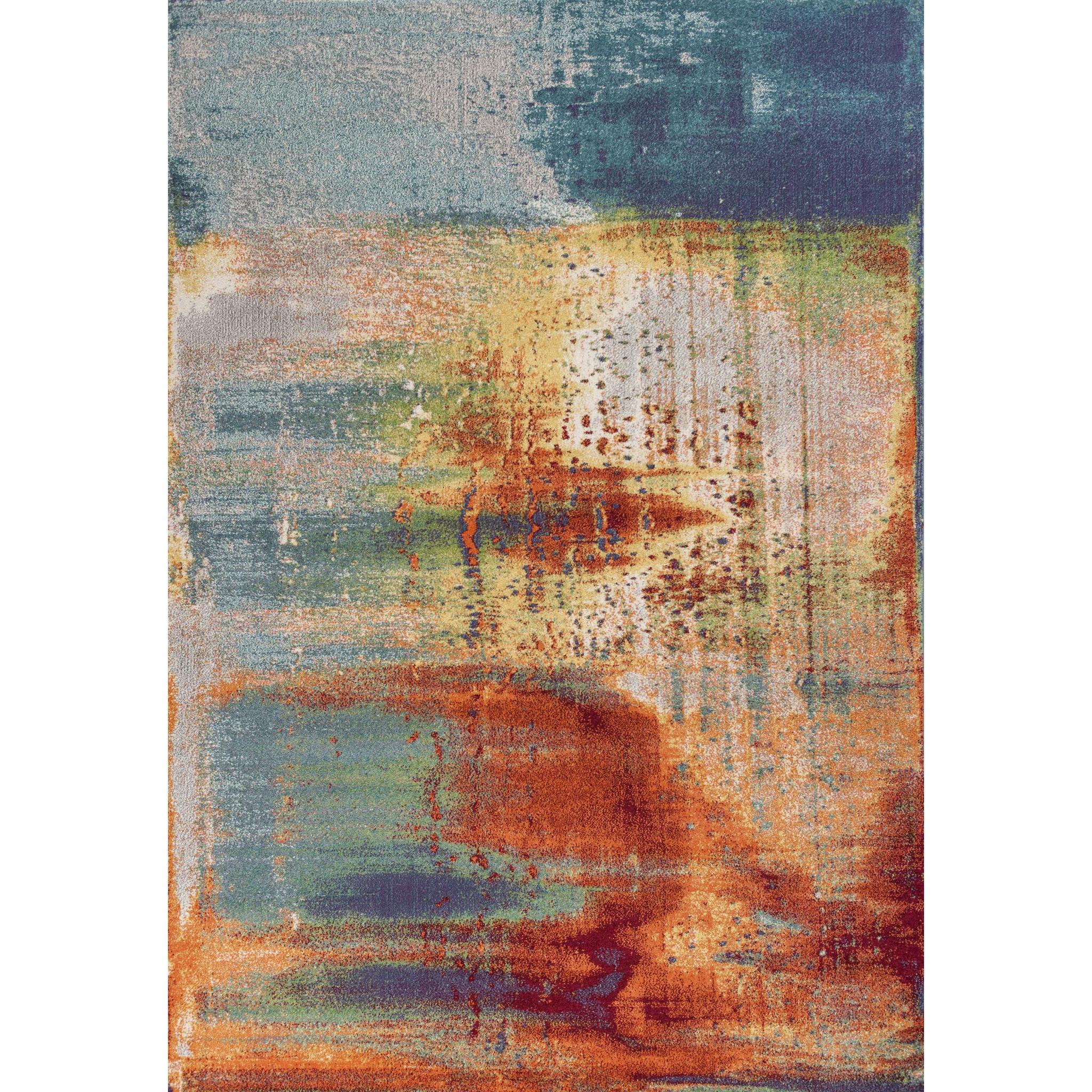 KAS Illusions Multi Luminous Area Rug 5'3"x7'7"