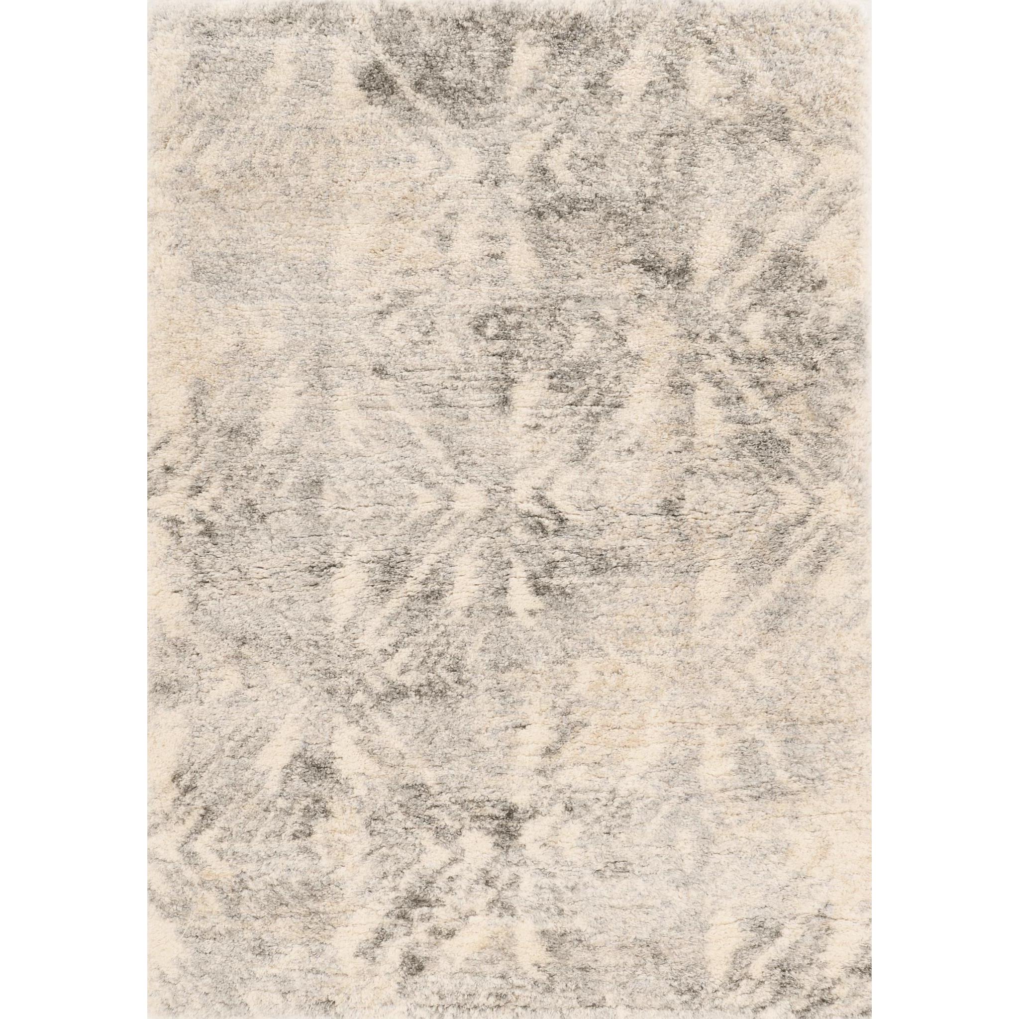 KAS Merino Ivory/Grey Vintage Area Rug 5'3"x7'7" - Image 2