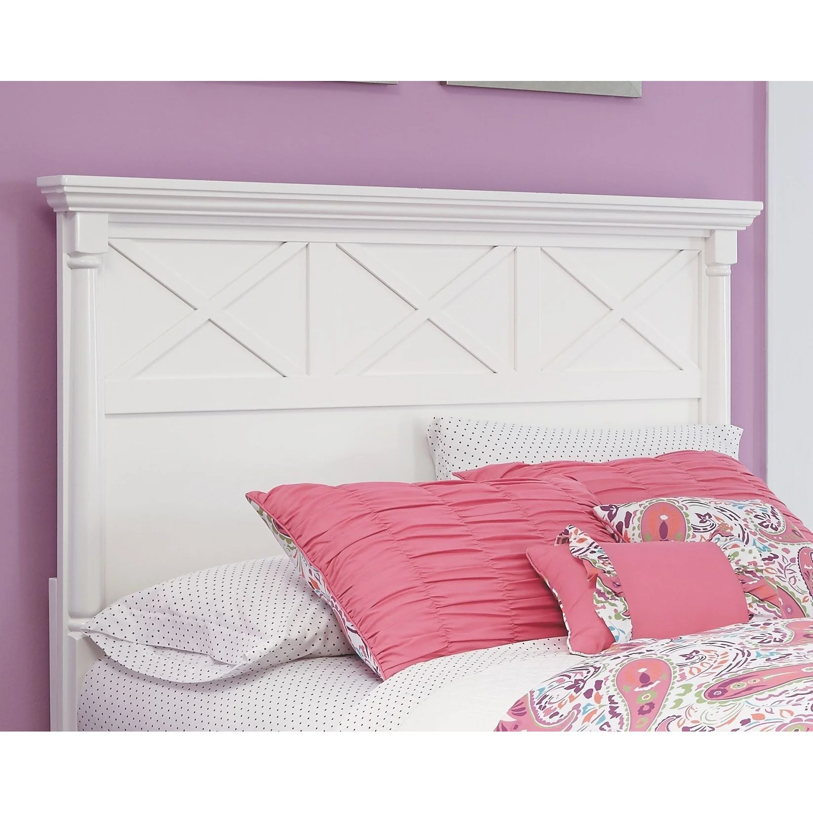 Kaslyn - White - Queen Panel Headboard - Image 4