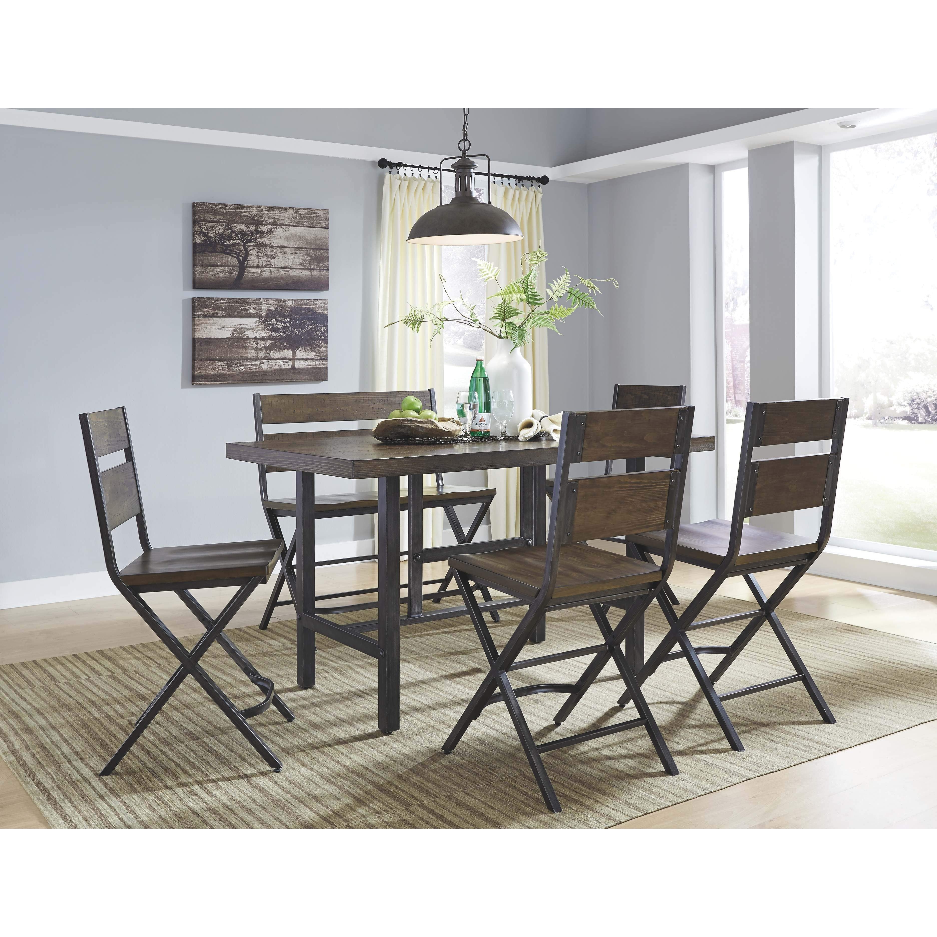 Kavara - Medium Brown - Rect Dining Room Counter Table - Image 9