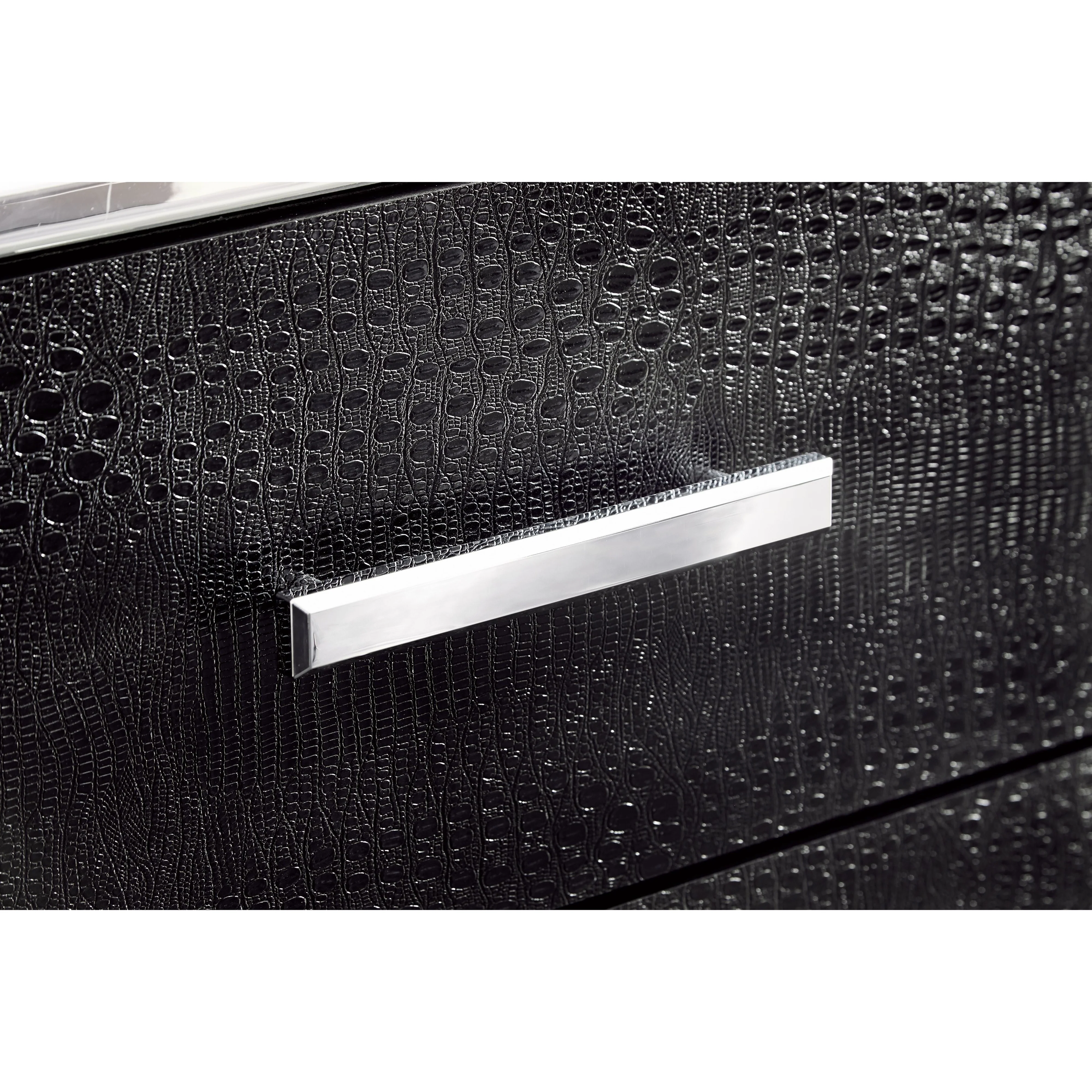 Kaydell - Black - Queen Upholstered Panel Bed With 2 Storage Drawers, Roll Slats - Image 16