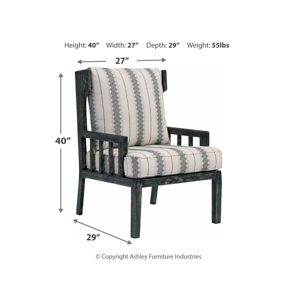 Kelanie - Onyx - Accent Chair - Image 10