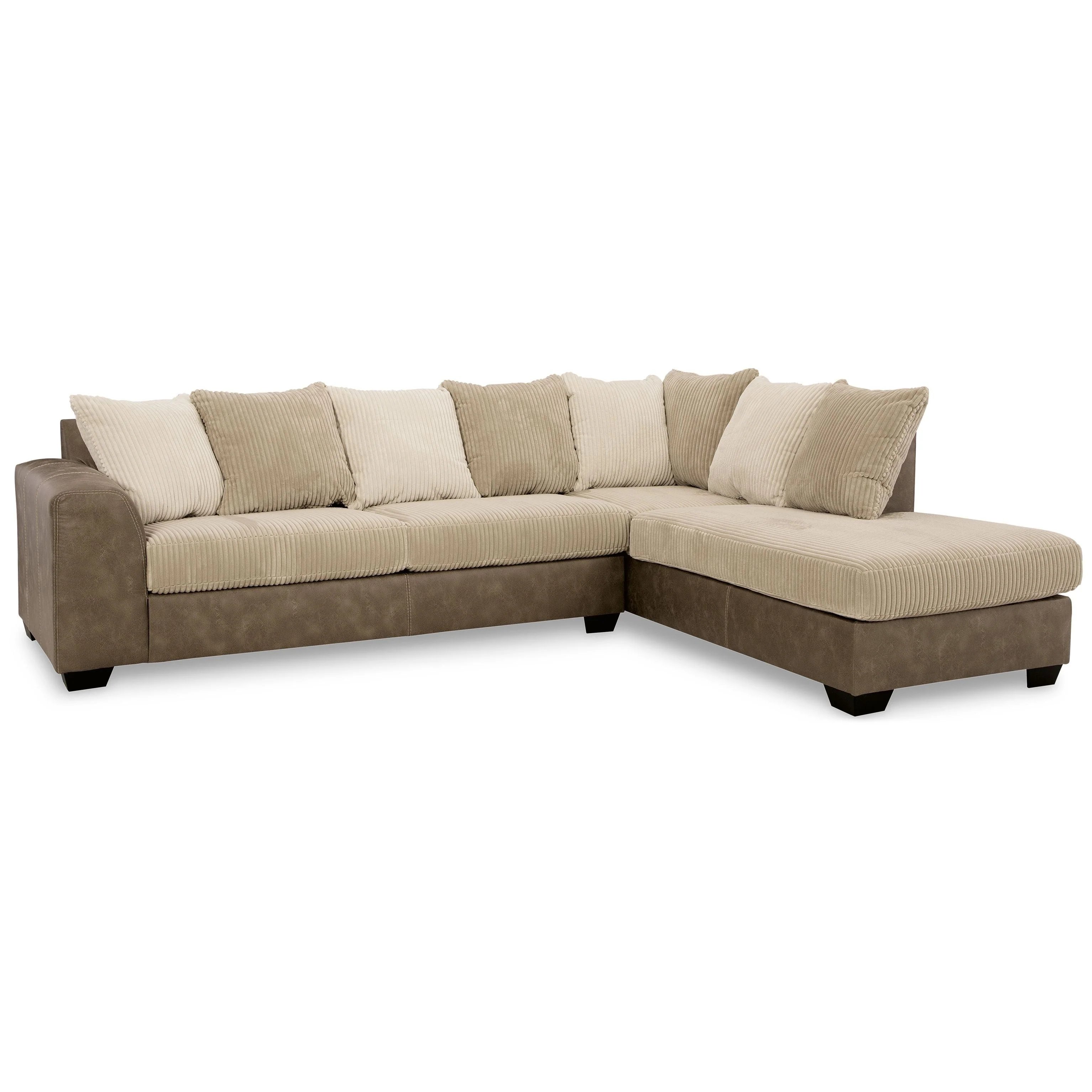 Keskin - Sand - Left Arm Facing Sofa 2 Pc Sectional - Image 7
