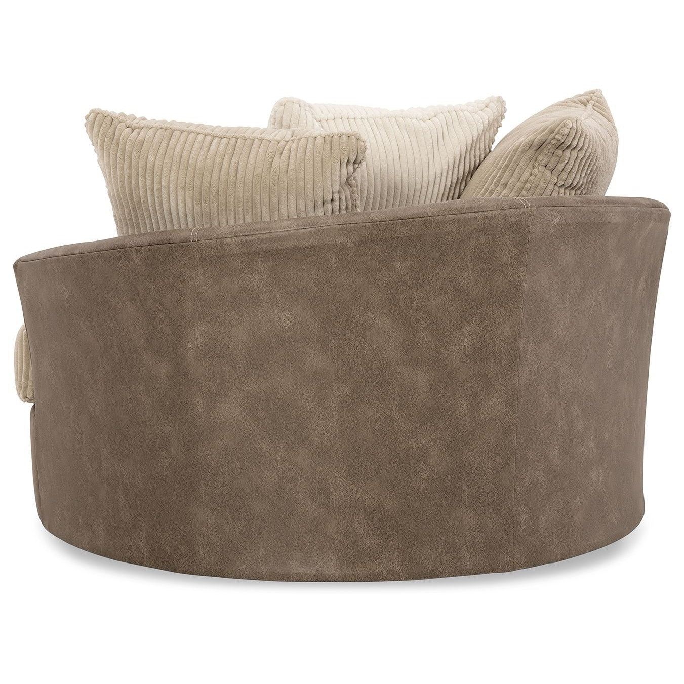Keskin - Sand - Oversized Swivel Accent Chair - Image 5