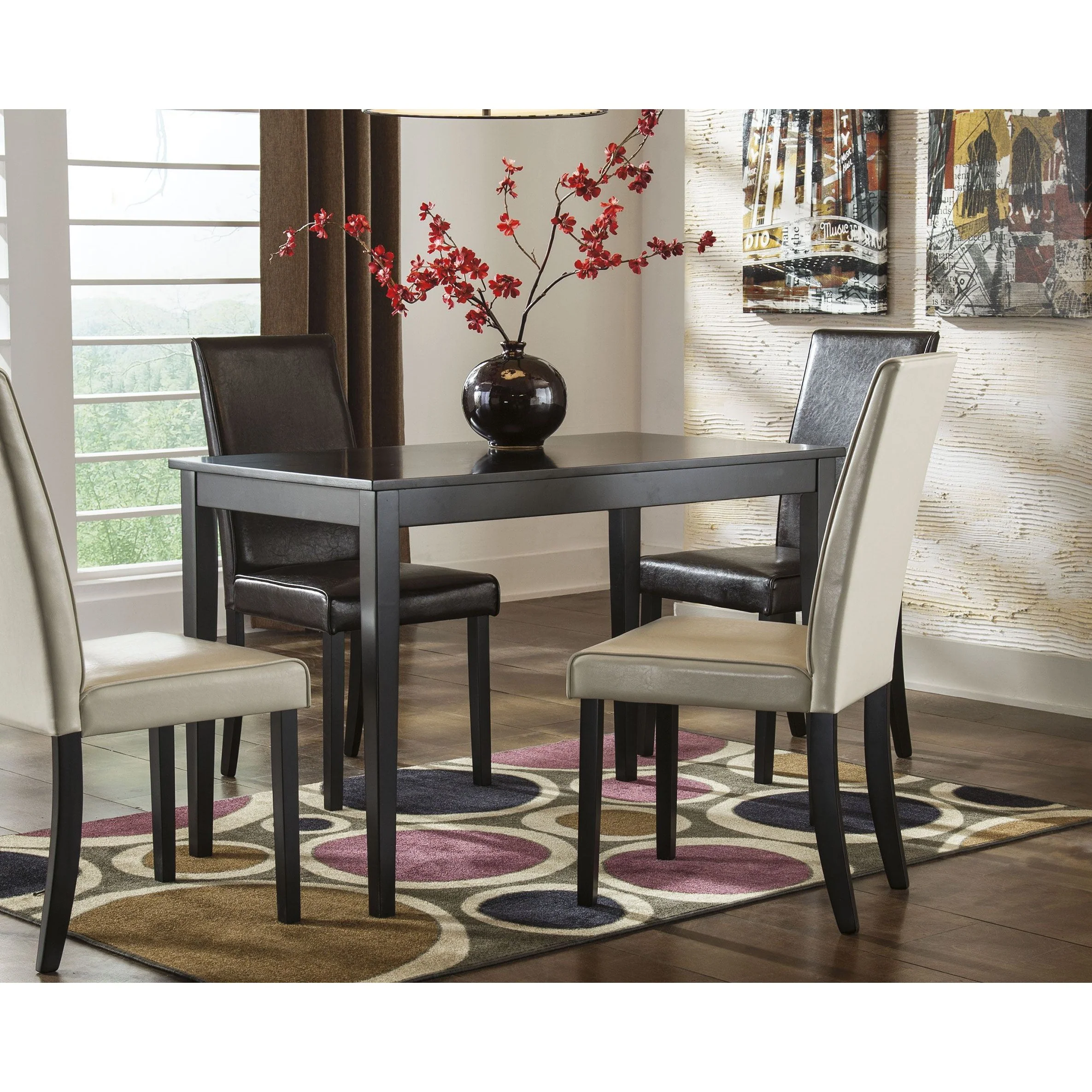 Kimonte - Dark Brown - Rectangular Dining Room Table - Image 2