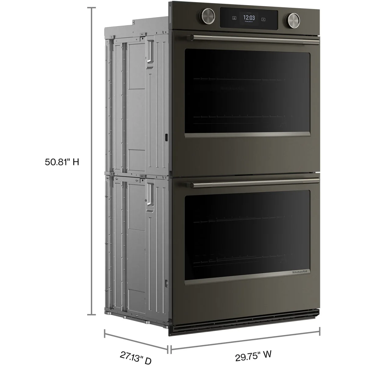 KitchenAid® 30" Smart Electric Double Wall Ovens w/Assisted Cooking Modes in Black Ore - Image 5