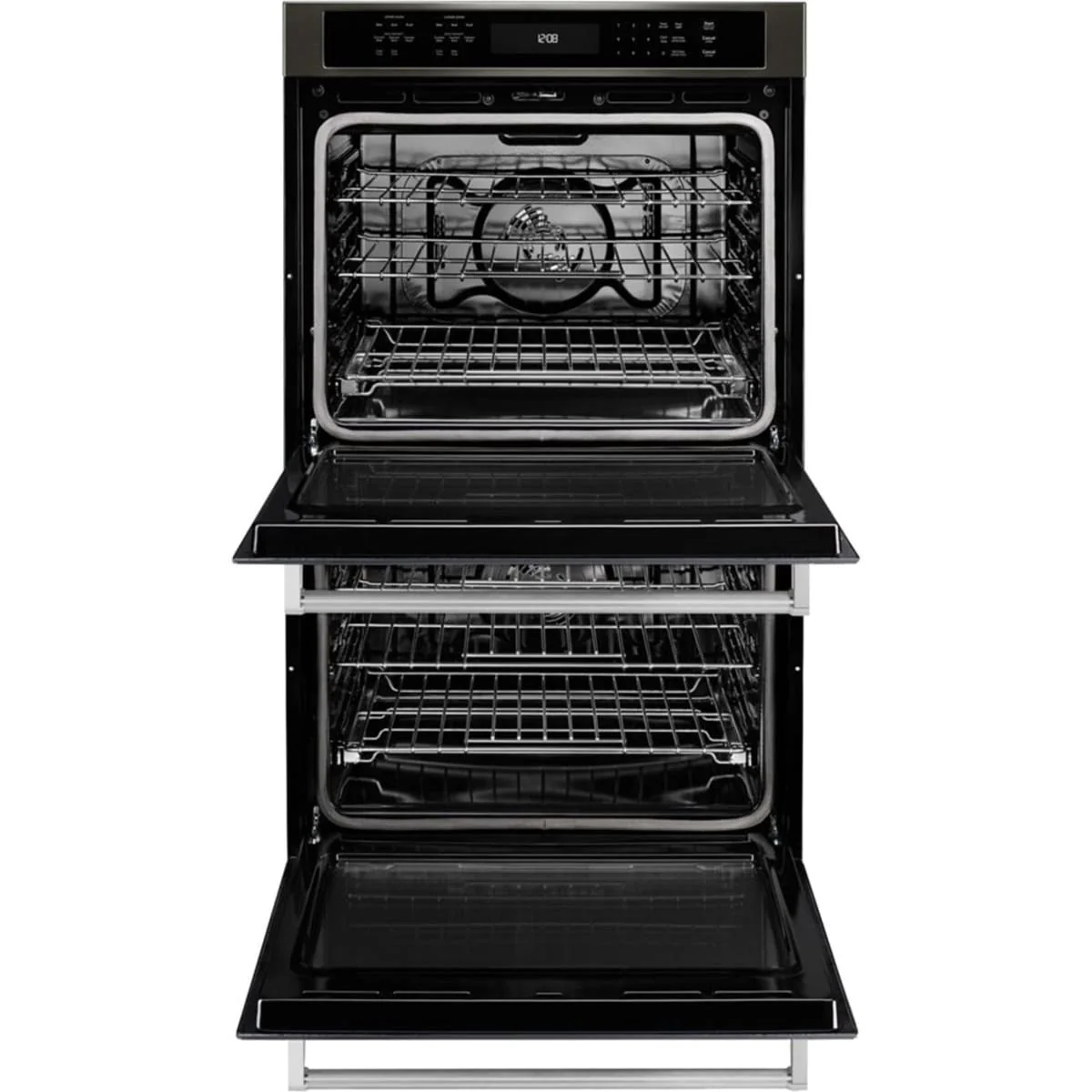 KitchenAid 30" Double Wall Oven with Even-Heat™ True Convection in Black Stainless Steel w/ PrintShield Finish - Image 2