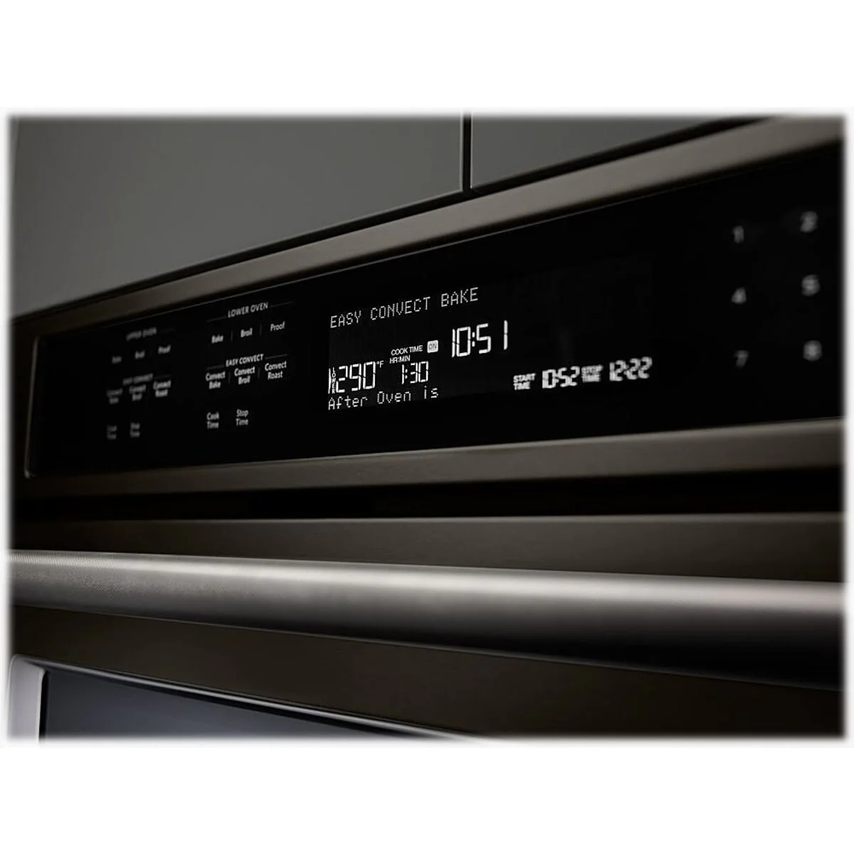 KitchenAid 30" Double Wall Oven with Even-Heat™ True Convection in Black Stainless Steel w/ PrintShield Finish - Image 3