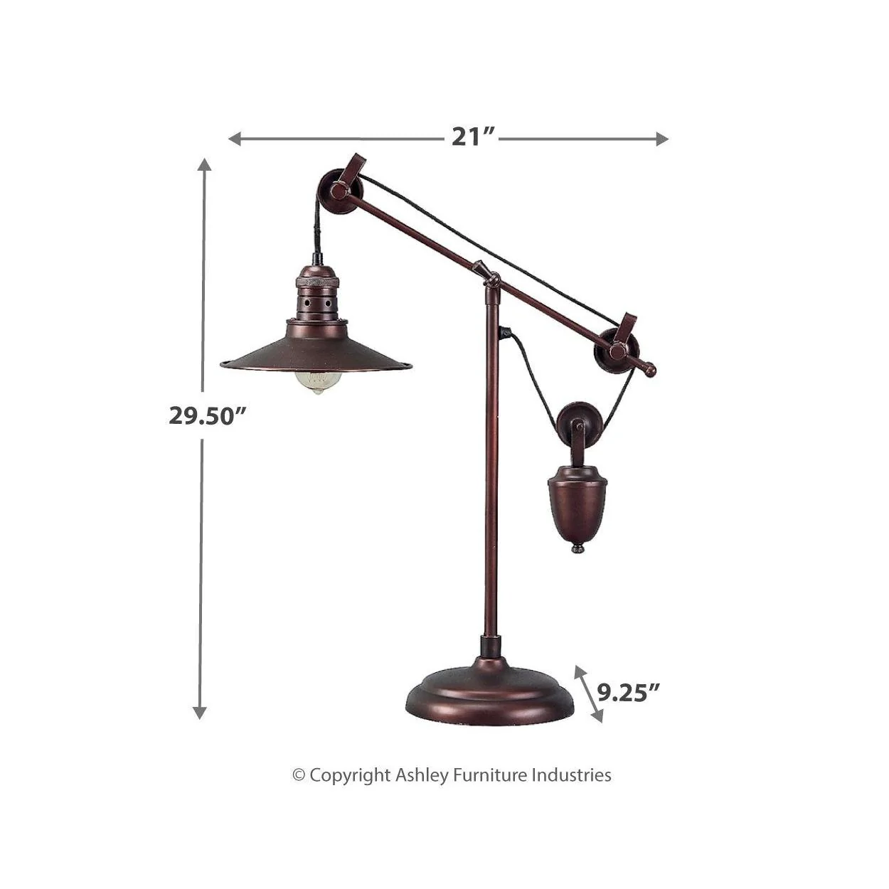 Kylen - Bronze Finish - Metal Desk Lamp (1/cn) - Image 4